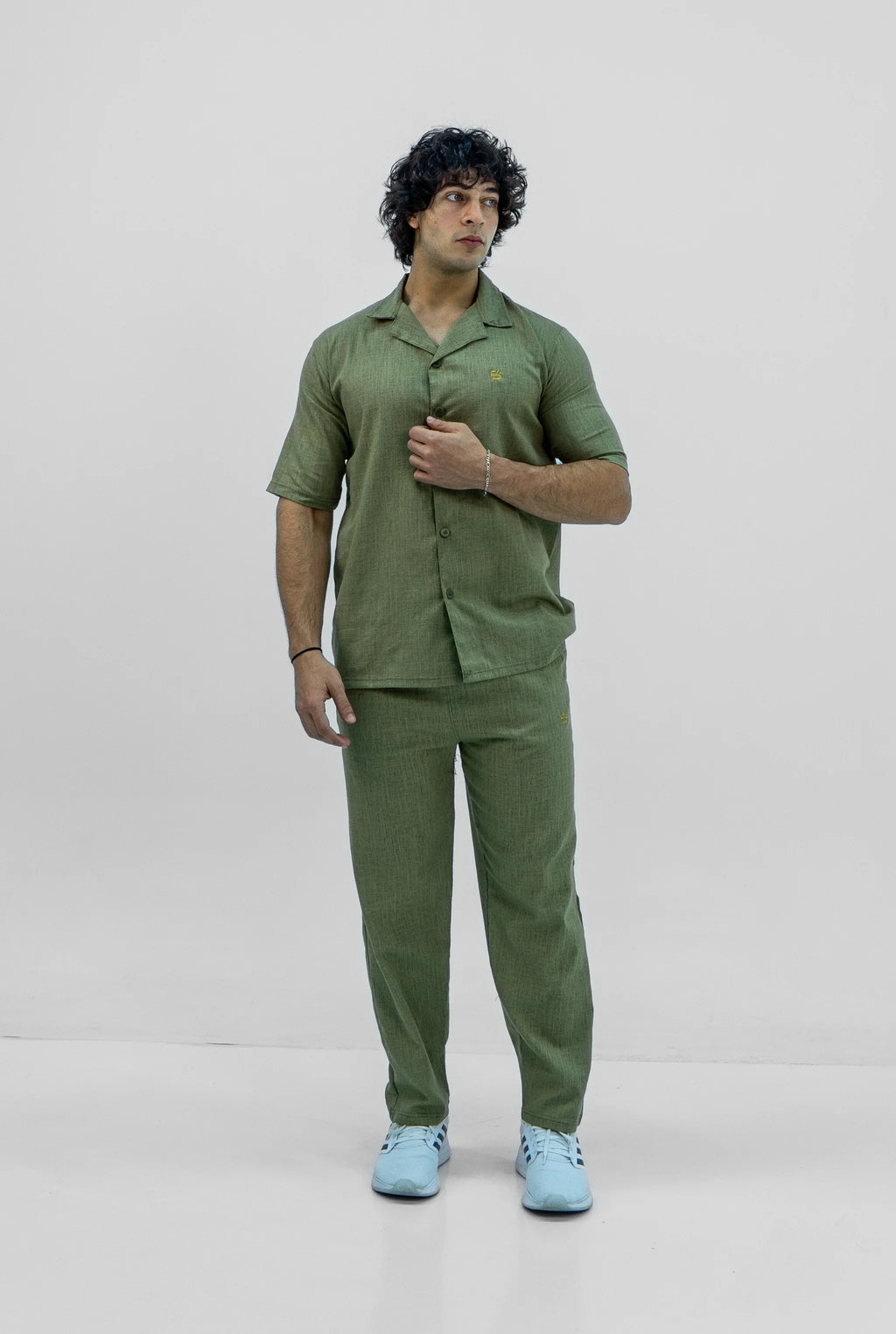 Men S25 Linen Shirt & Pants Set