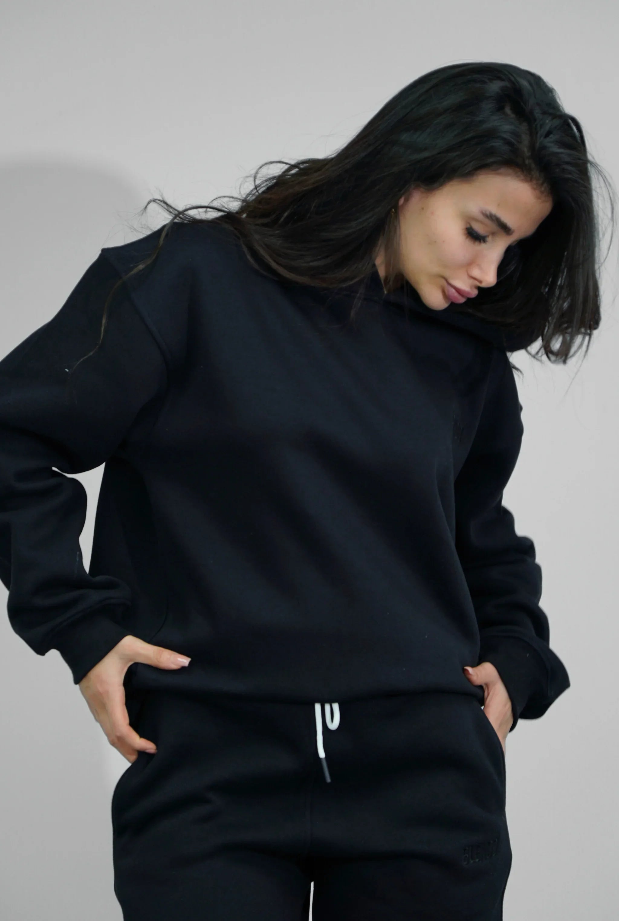 Basic Pocketless Oversize Hoodie V1