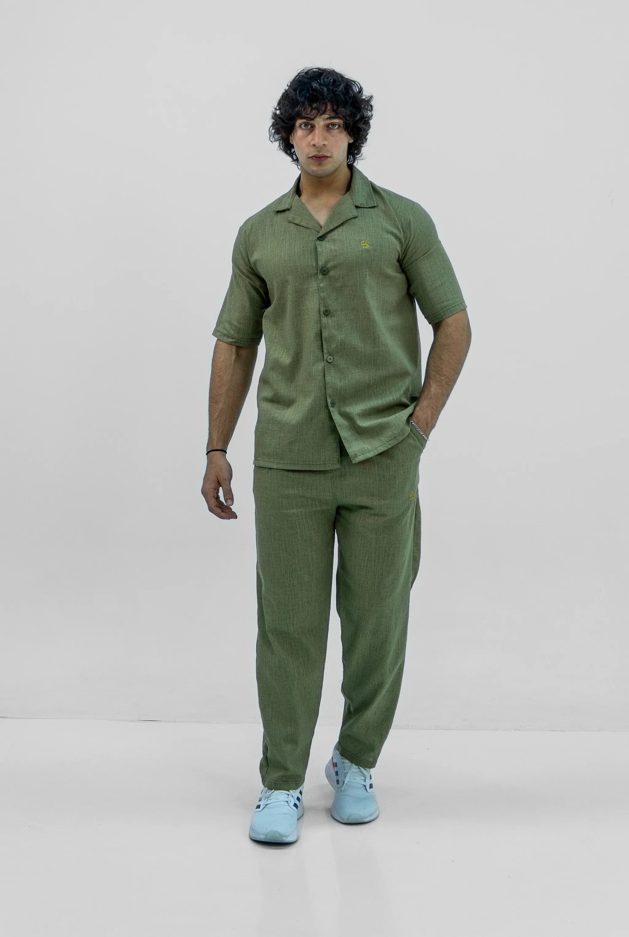 Men S25 Linen Shirt & Pants Set
