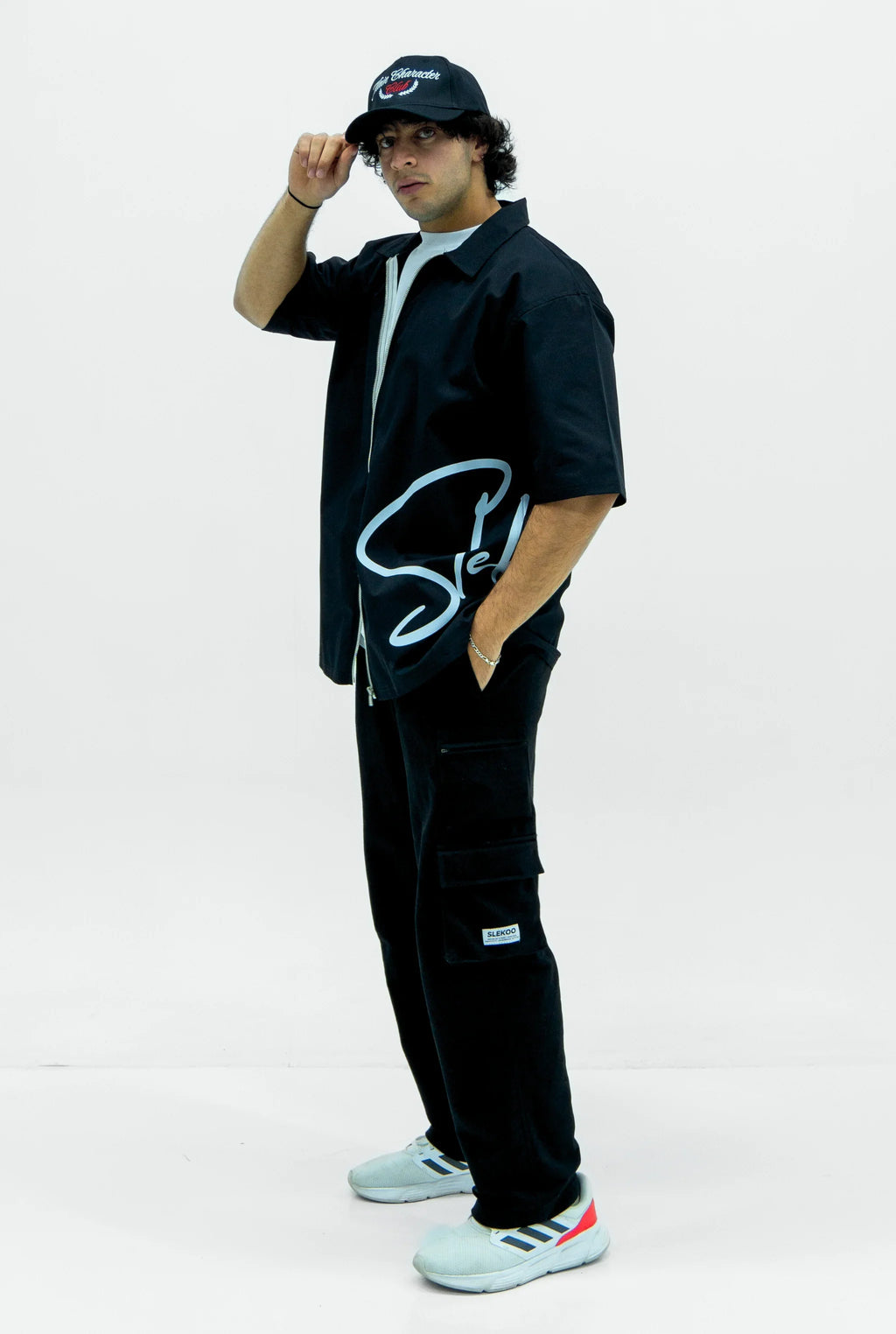 Unisex Polo Zipper Oversize Shirt