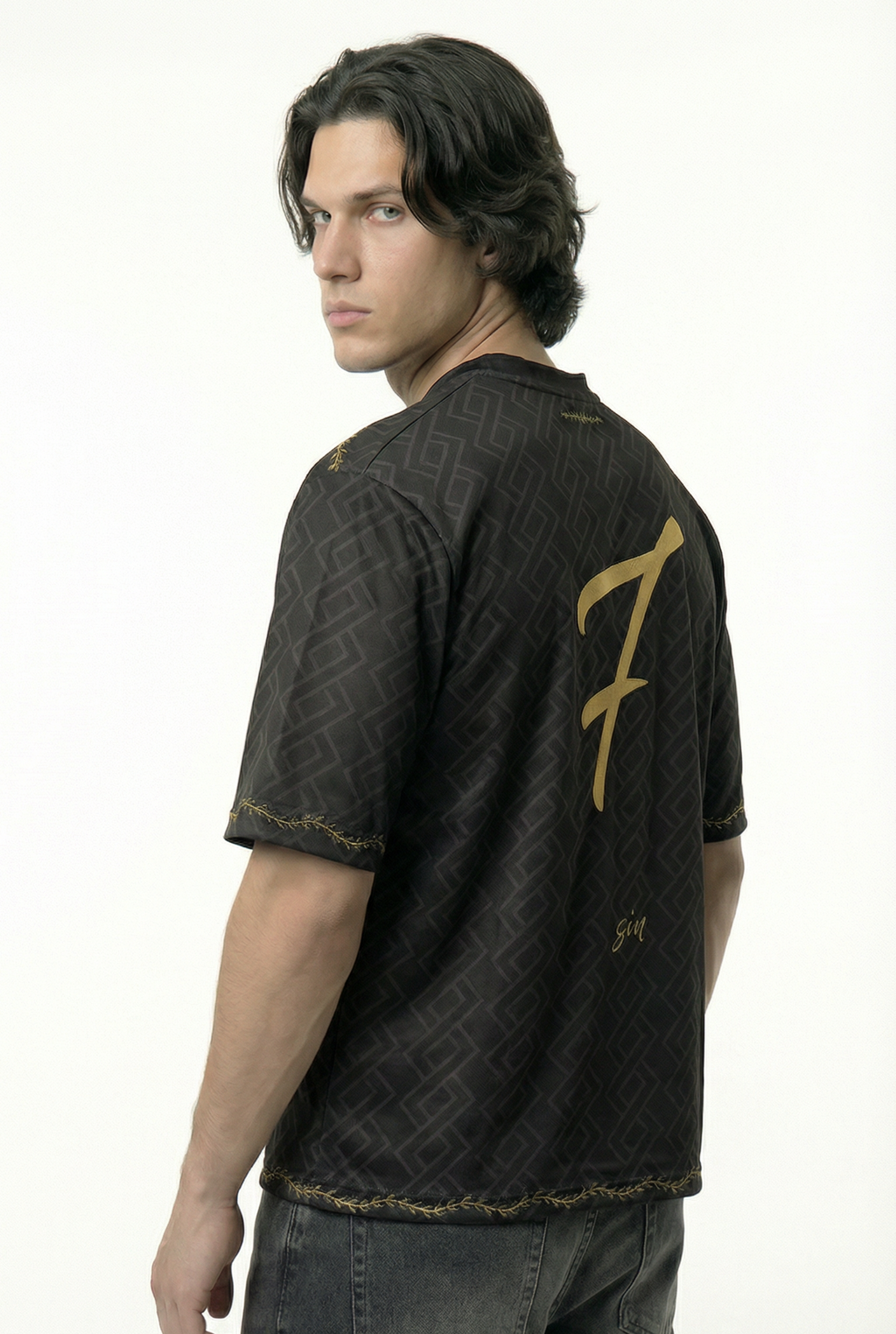 Black Edition Portugal Inspired Oversize Jersey