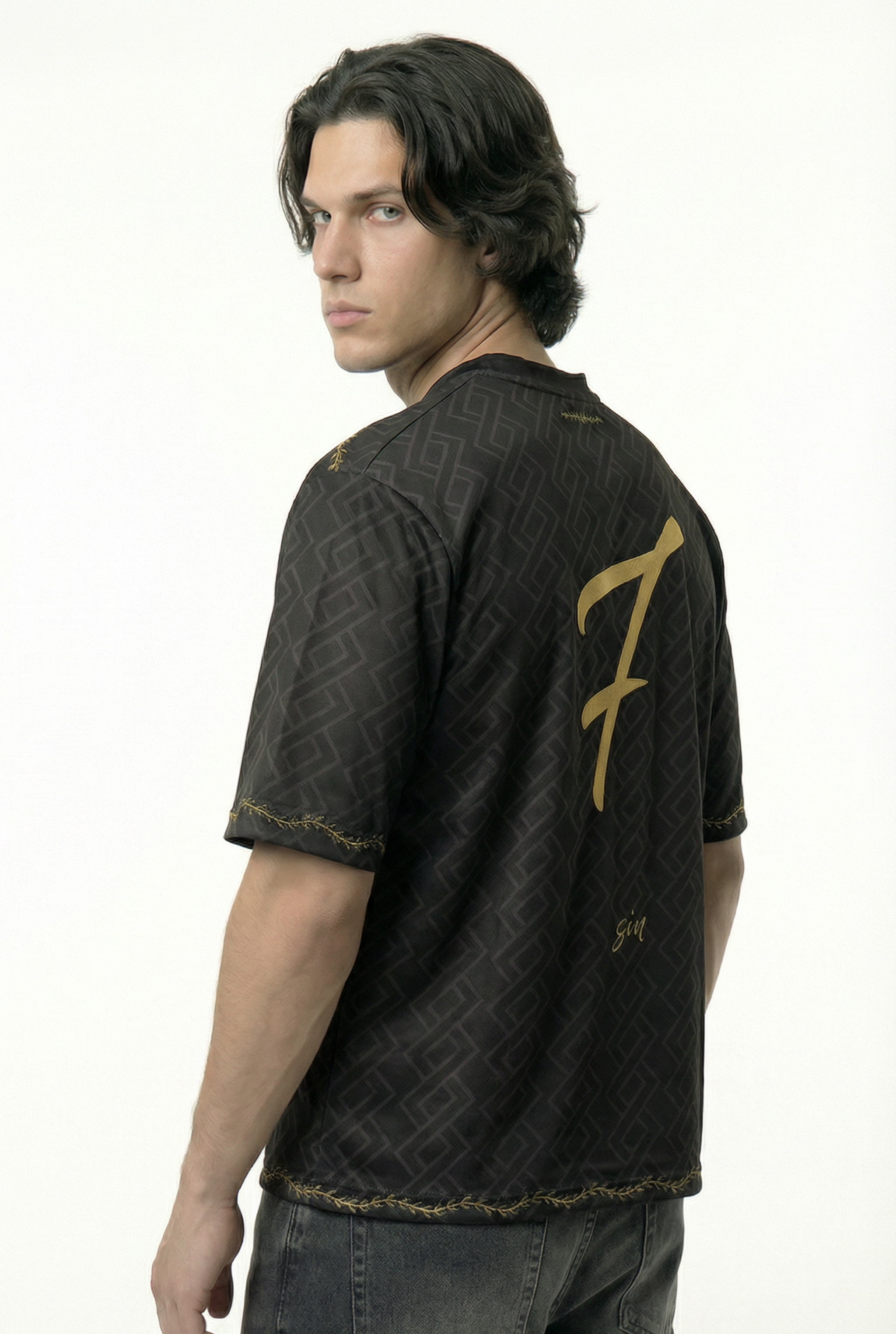 Black Edition Portugal Inspired Oversize Jersey