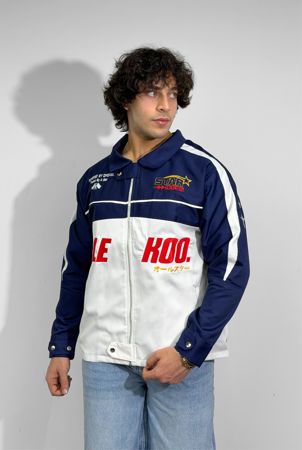 Unisex All-Stars Racing Jacket Navy Blue Edition