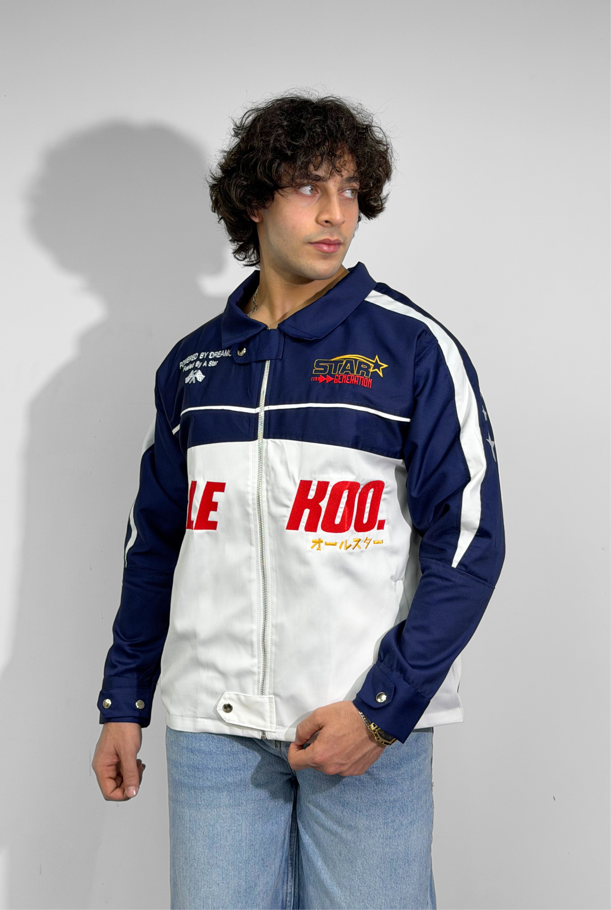 Unisex All-Stars Racing Jacket Navy Blue Edition