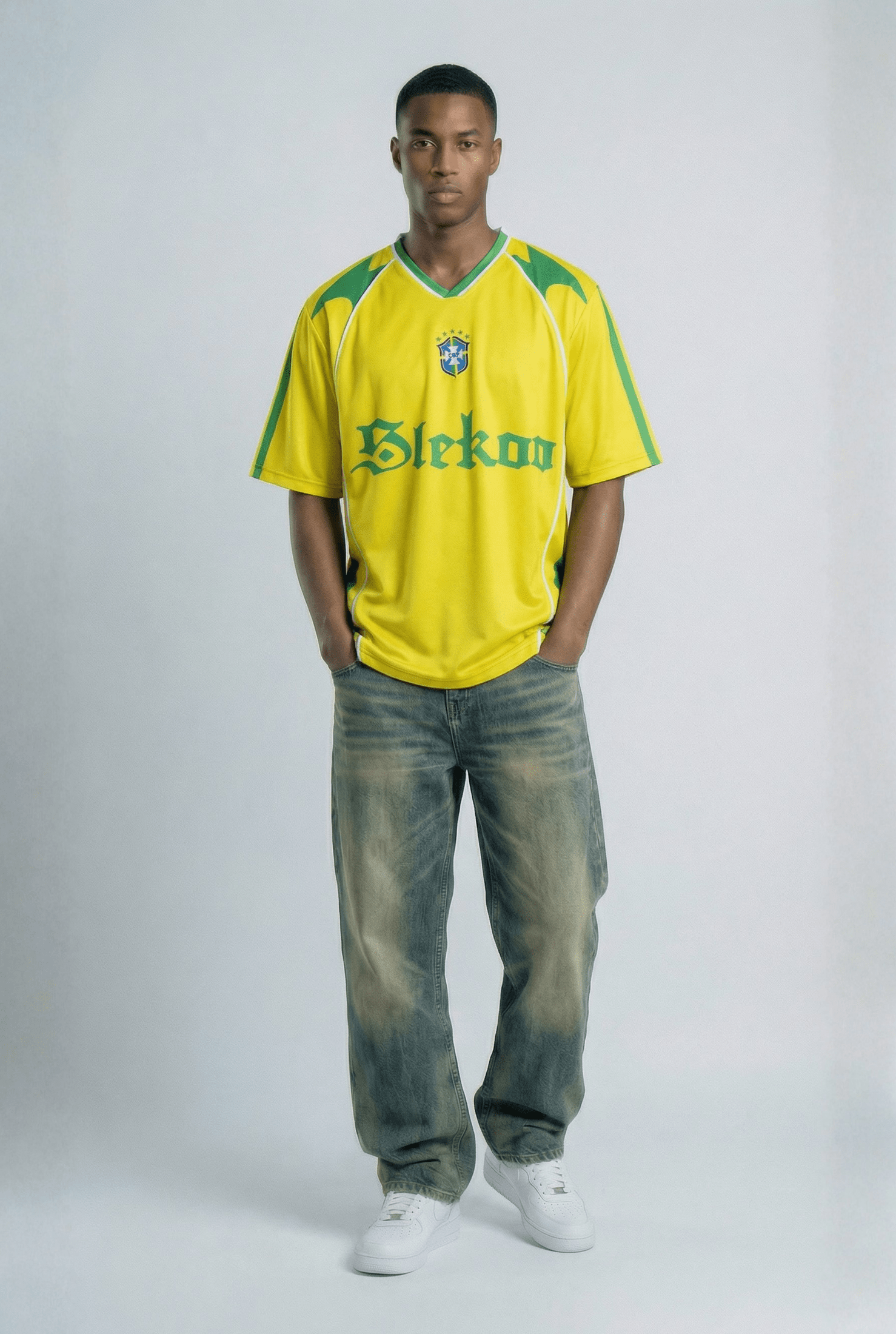 Brazil Inspired Oversize Jersey
