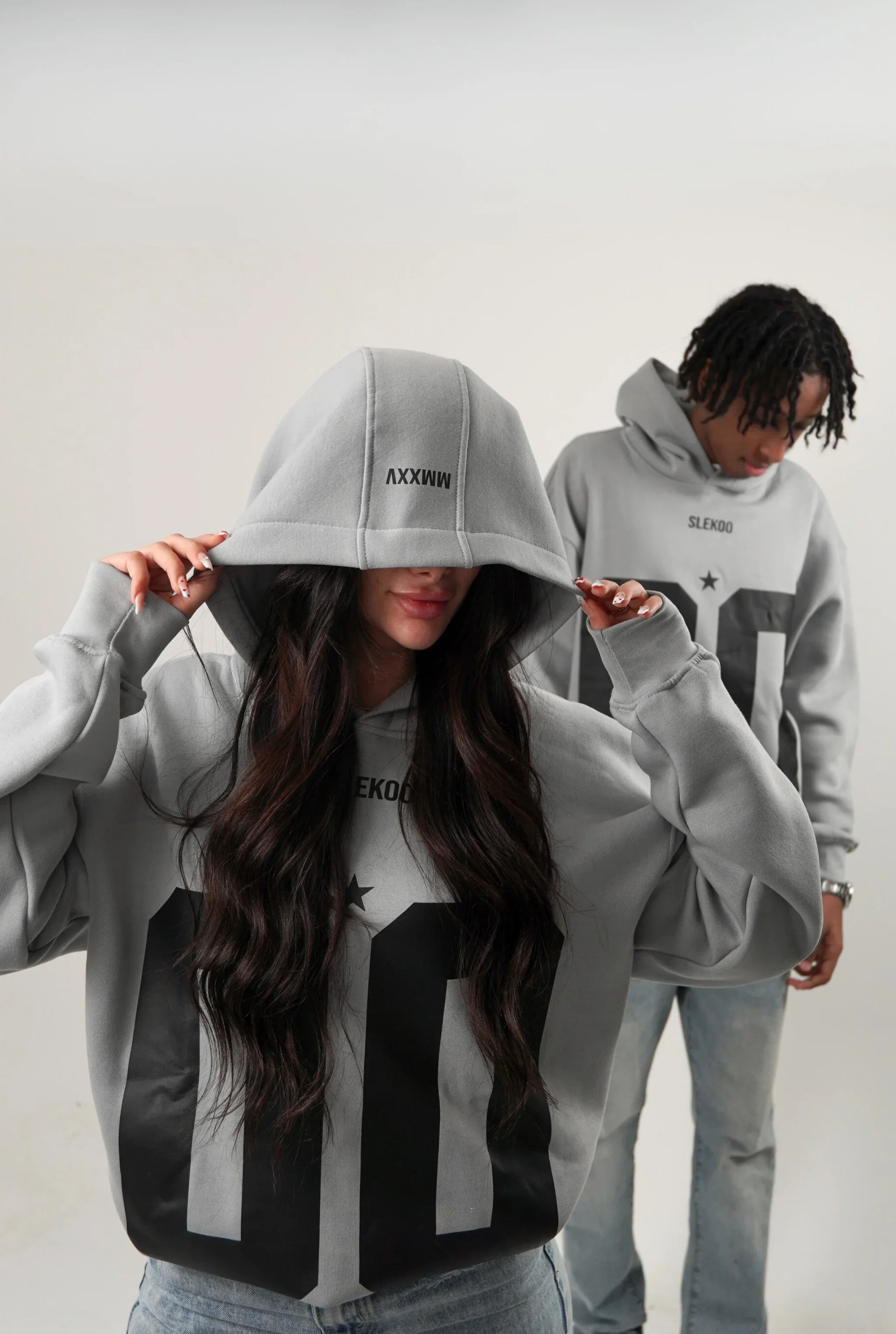 Unisex All-Stars Oversize Hoodie Steel Gray Edition