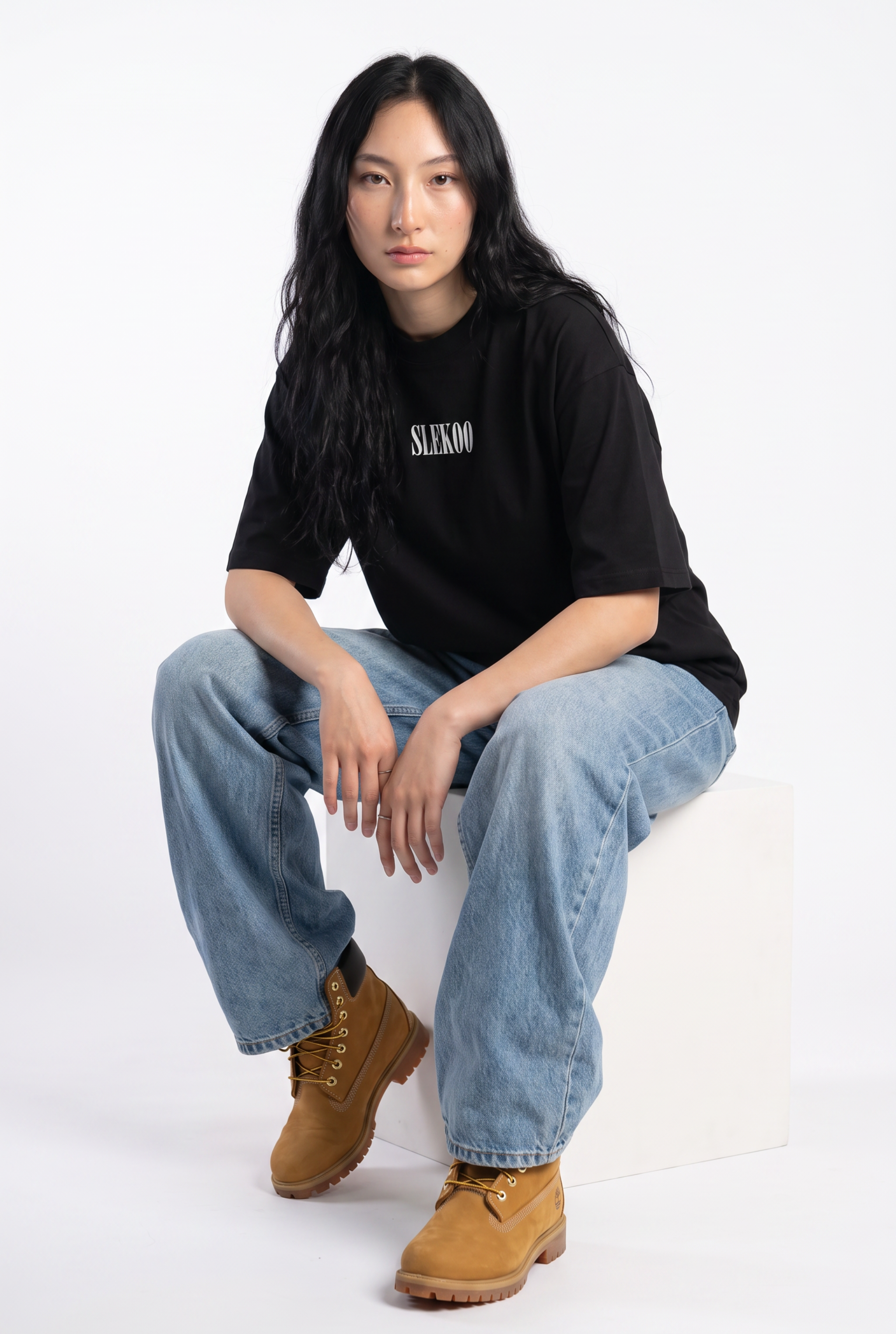 Eagle Black Unisex Oversize T-Shirt