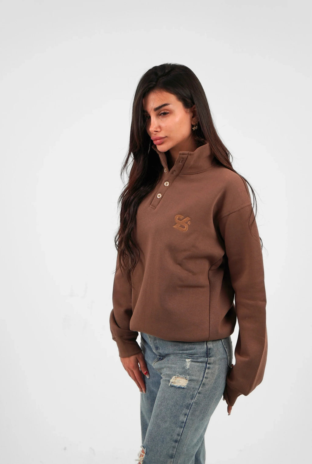 Unisex Signature Oversize High Neck Sweater