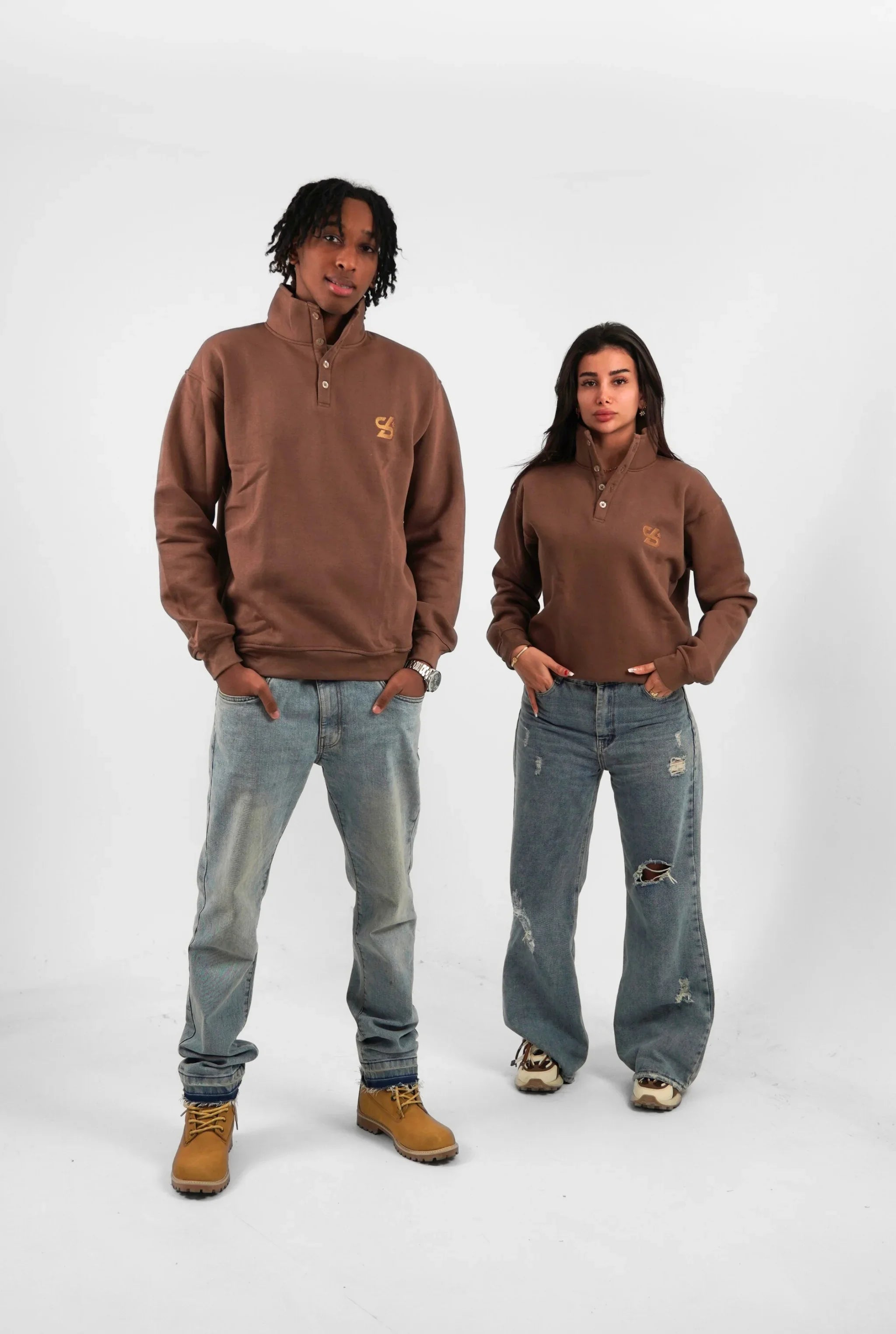 Unisex Signature Oversize High Neck Sweater