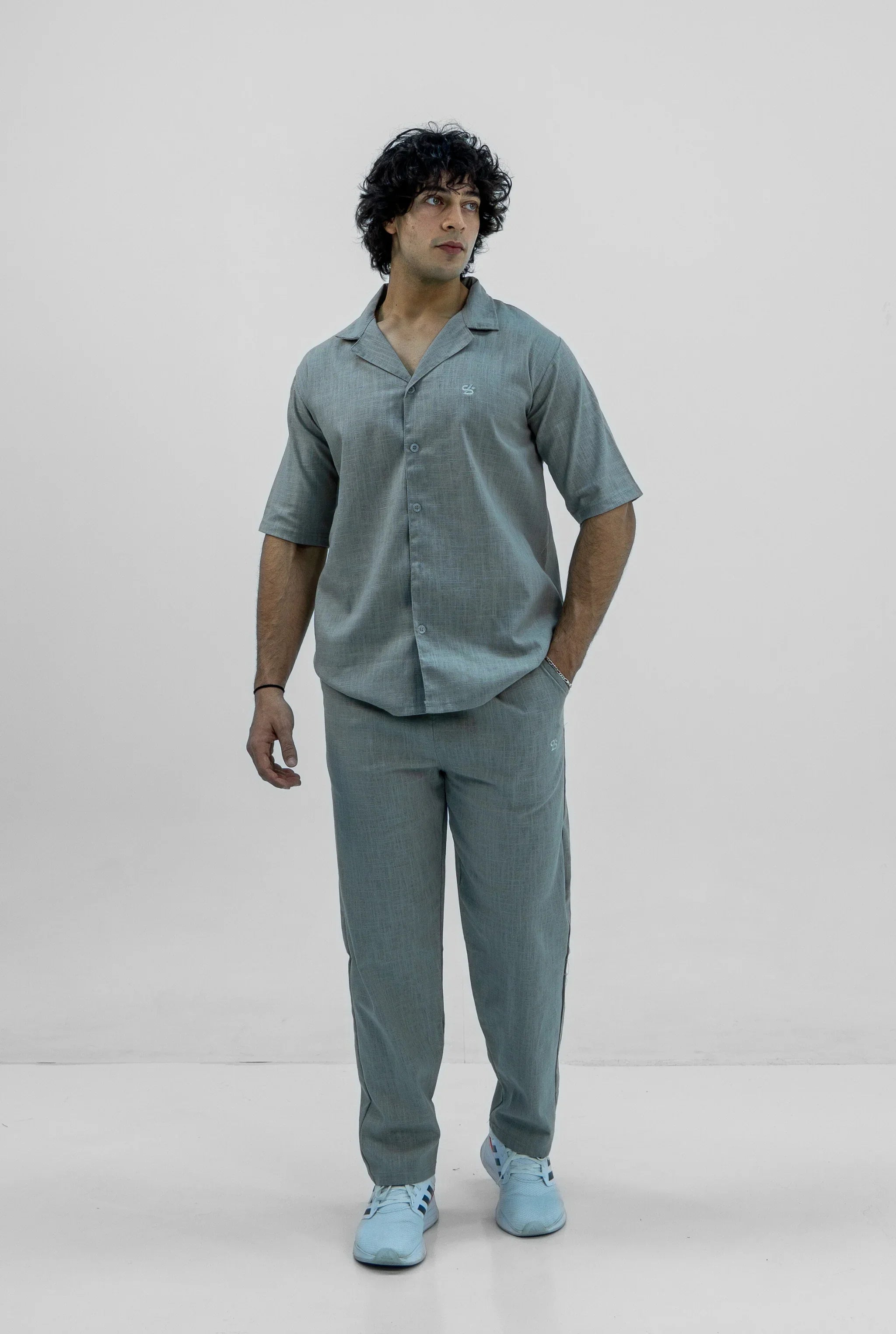 Men S25 Linen Shirt & Pants Set