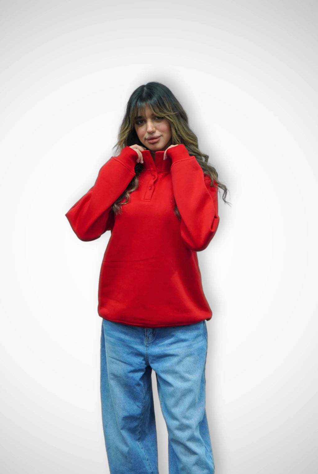 Unisex Signature Oversize High Neck Sweater