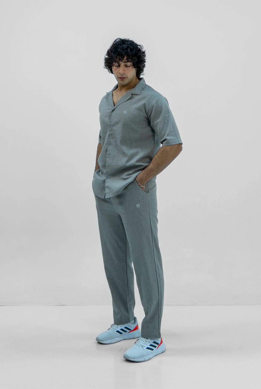 Men S25 Linen Shirt & Pants Set