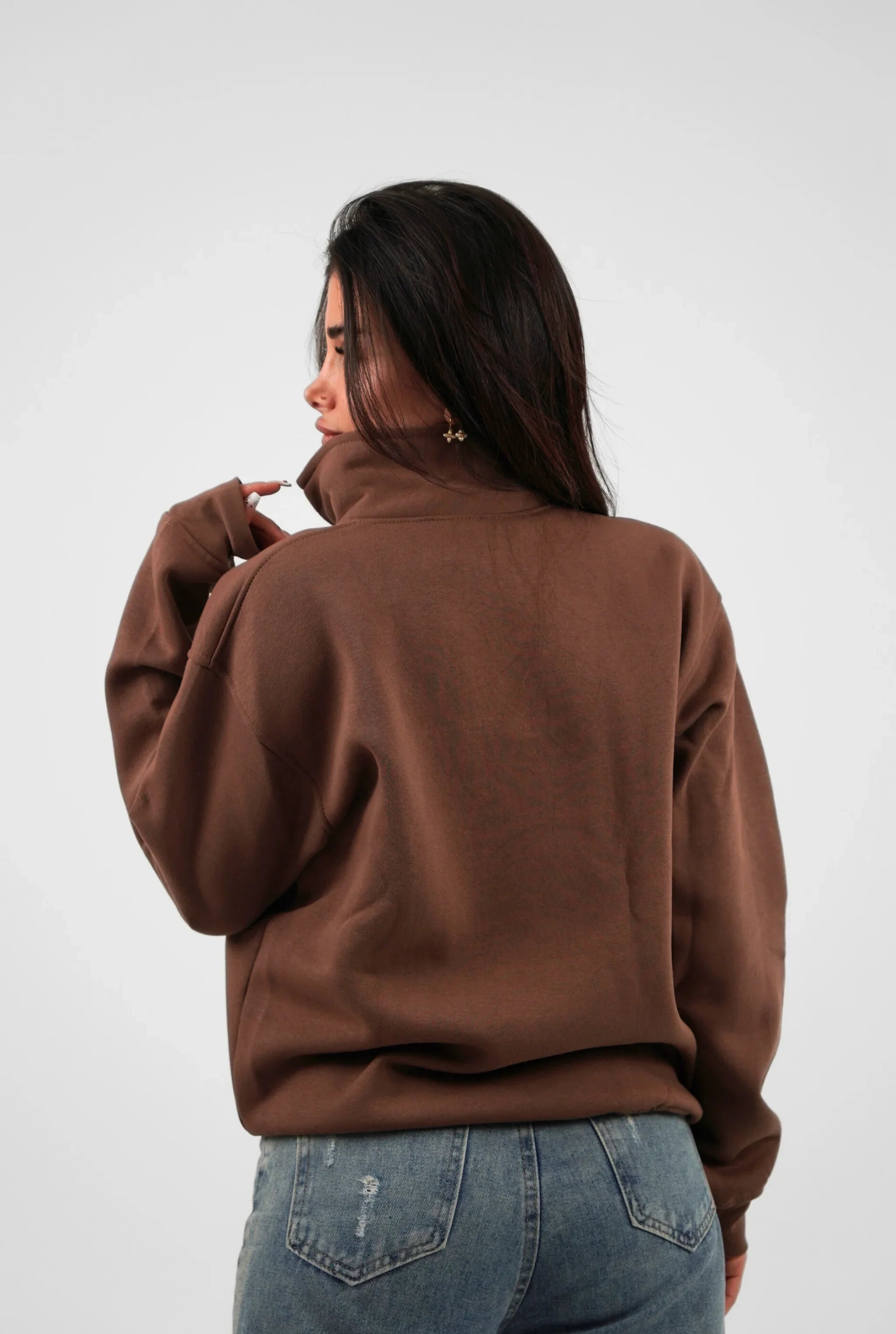 Unisex Signature Oversize High Neck Sweater