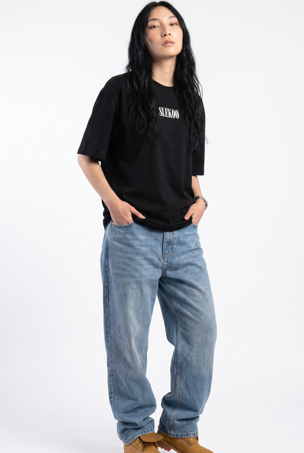Eagle Black Unisex Oversize T-Shirt