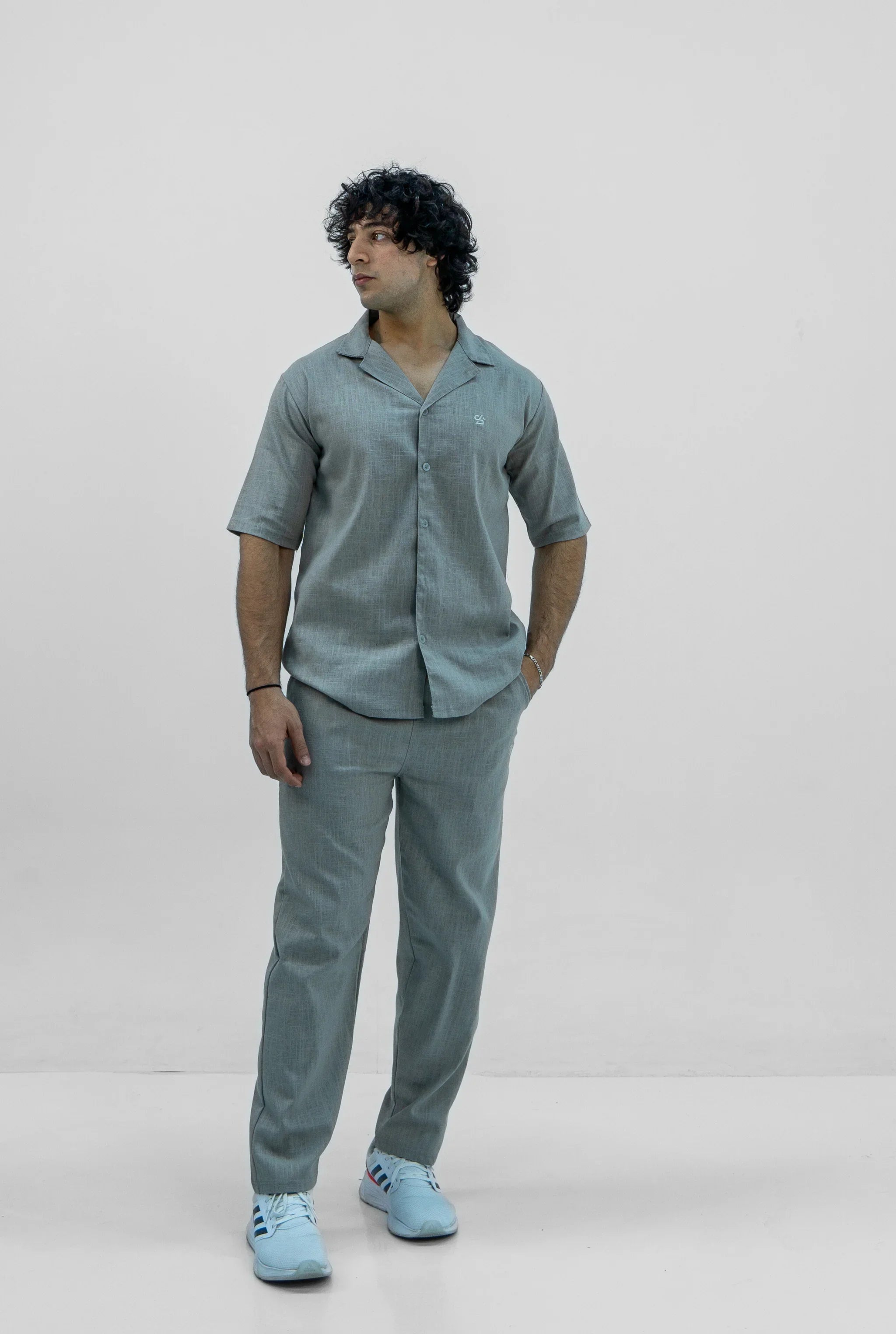 Men S25 Linen Shirt & Pants Set