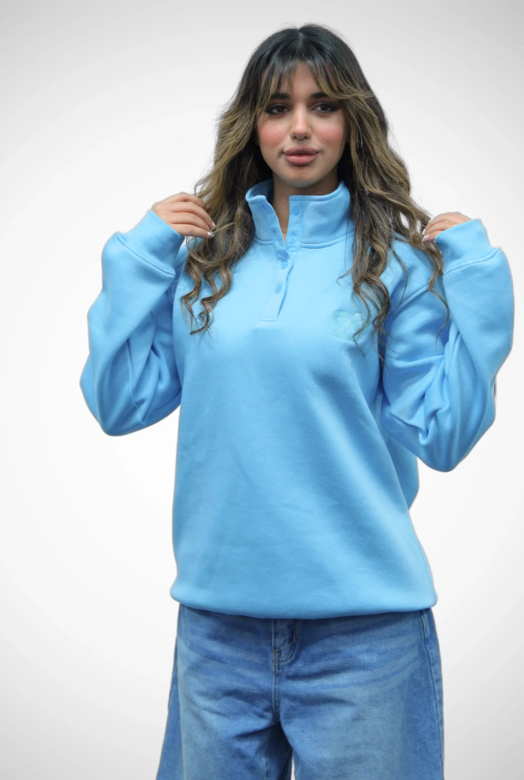 Unisex Signature Oversize High Neck Sweater