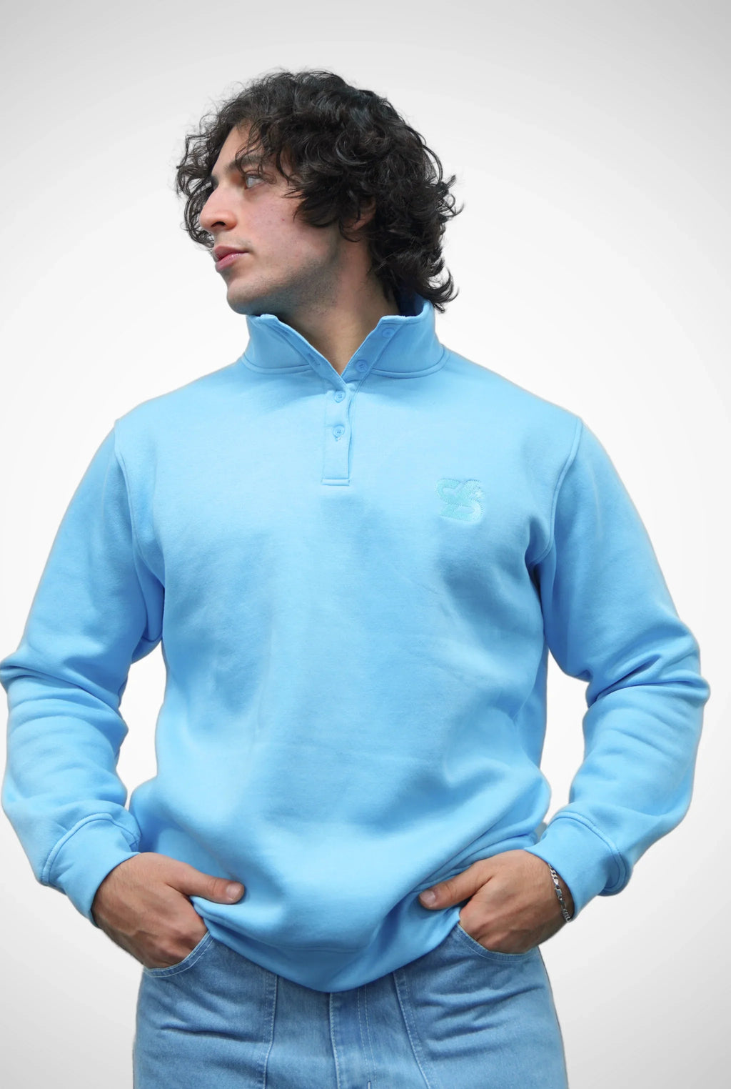 Unisex Signature Oversize High Neck Sweater