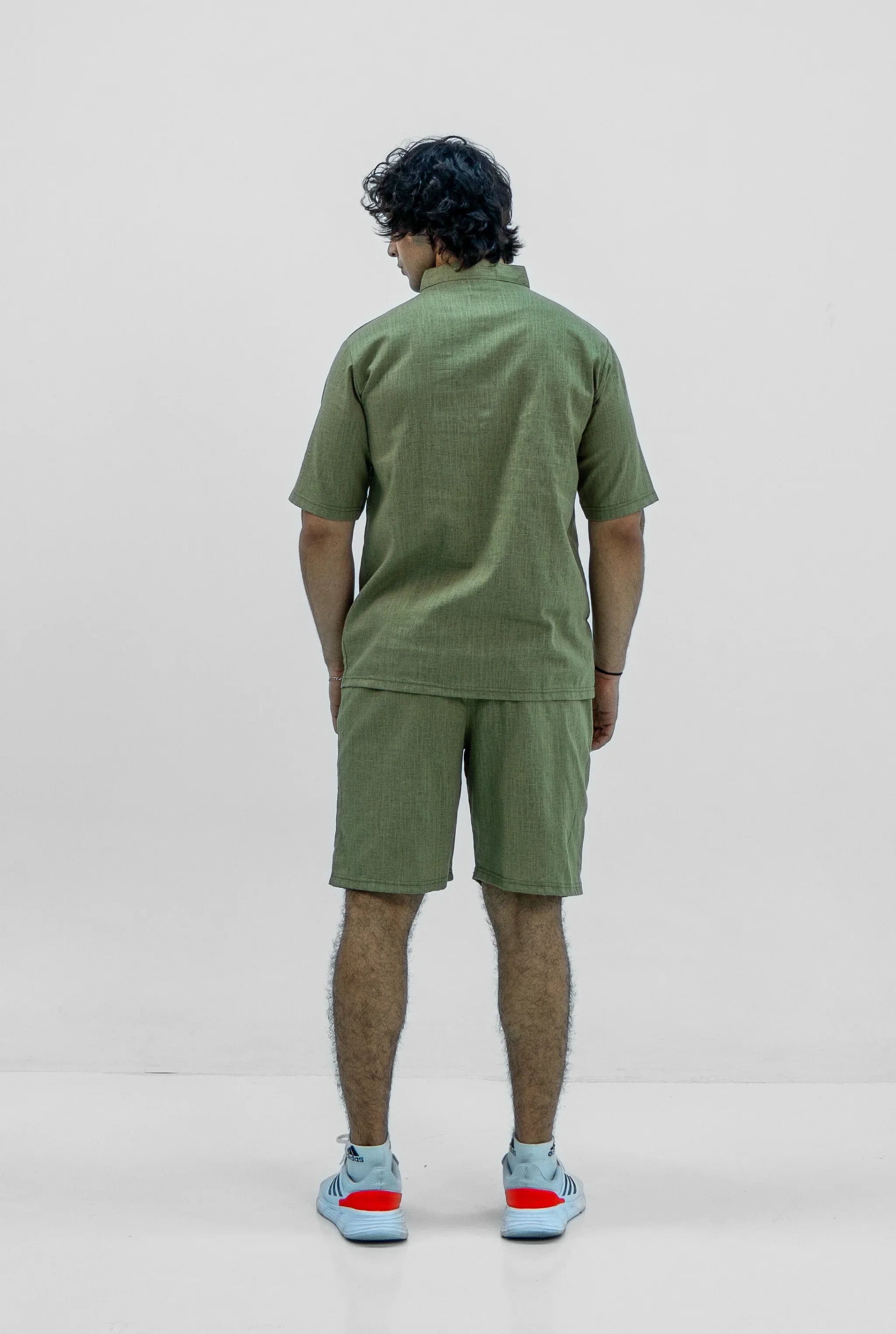 Men S25 Linen Shirt & Shorts Set