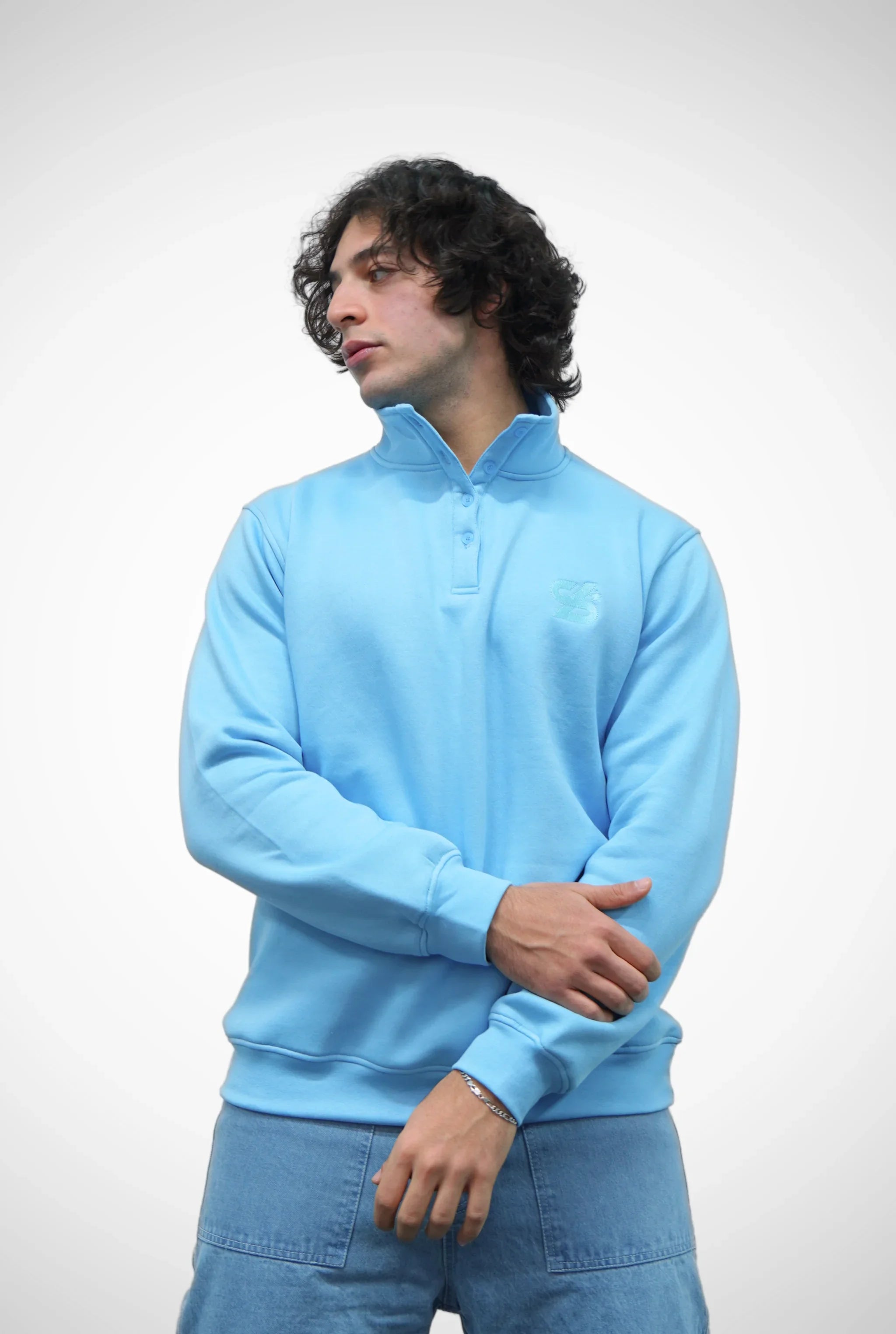 Unisex Signature Oversize High Neck Sweater