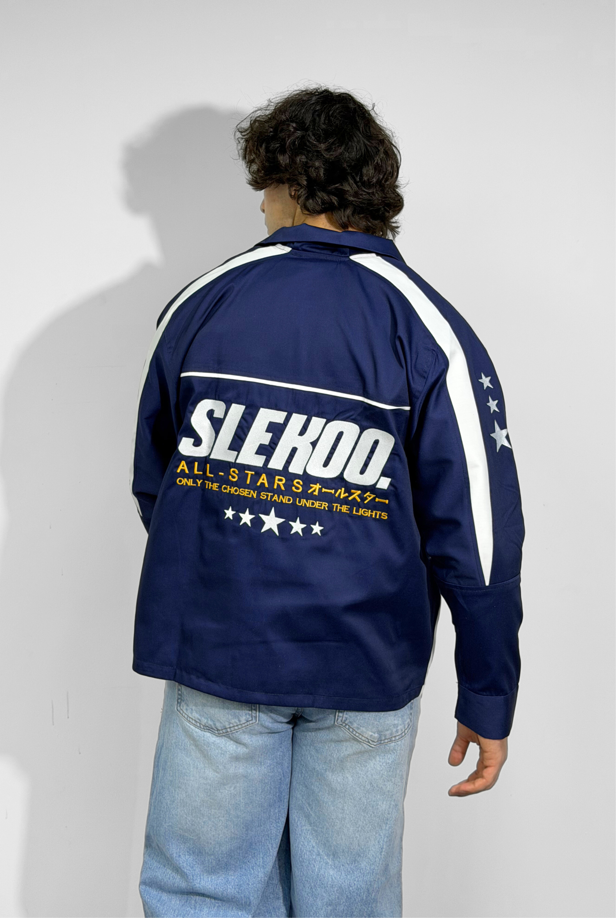 Unisex All-Stars Racing Jacket Navy Blue Edition