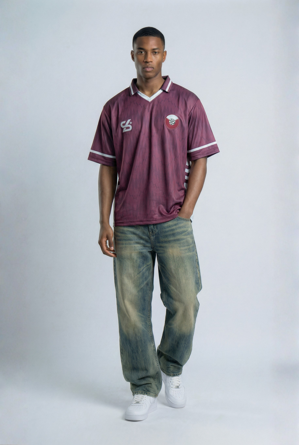 Qatar Inspired Oversize Jersey