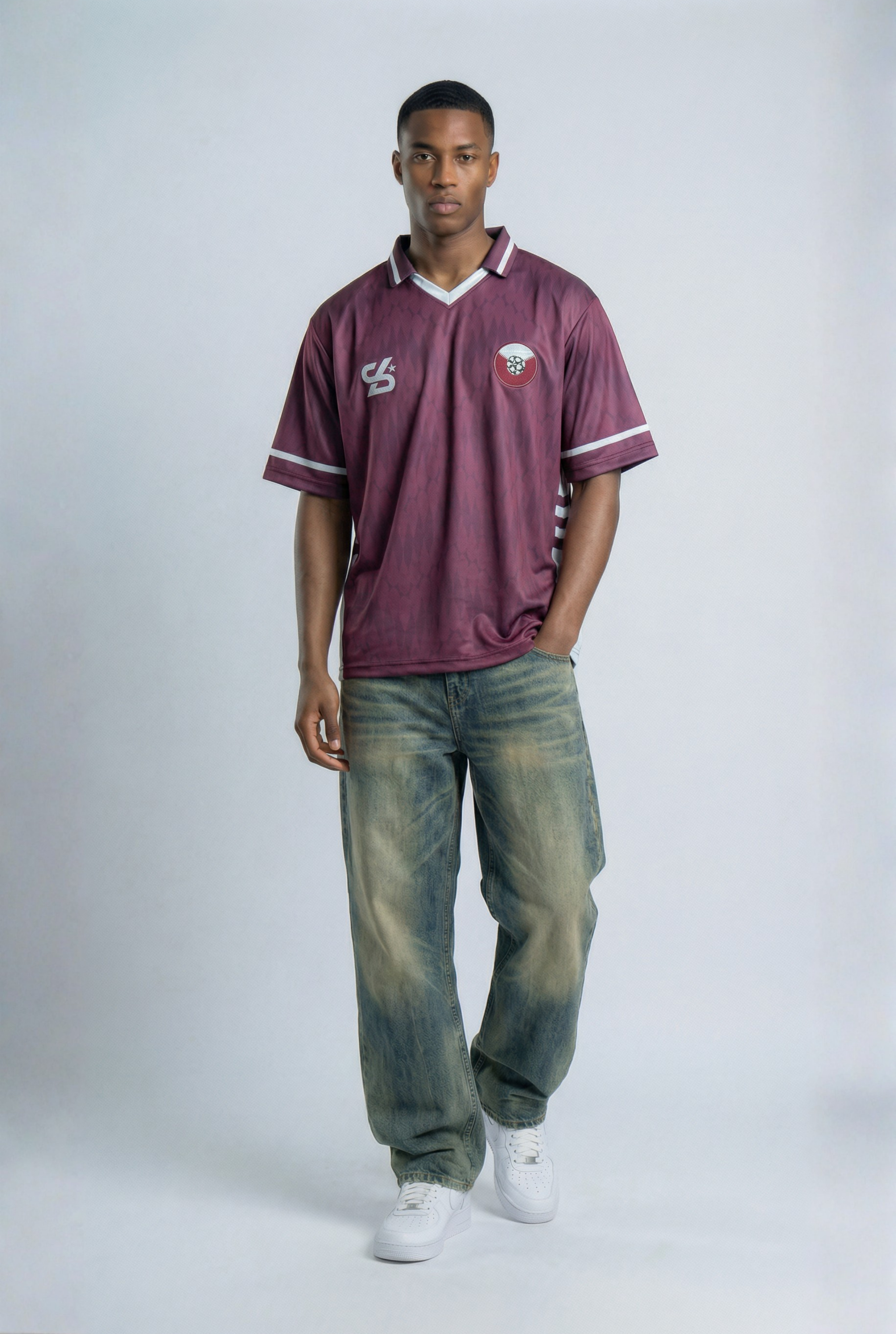 Qatar Inspired Oversize Jersey