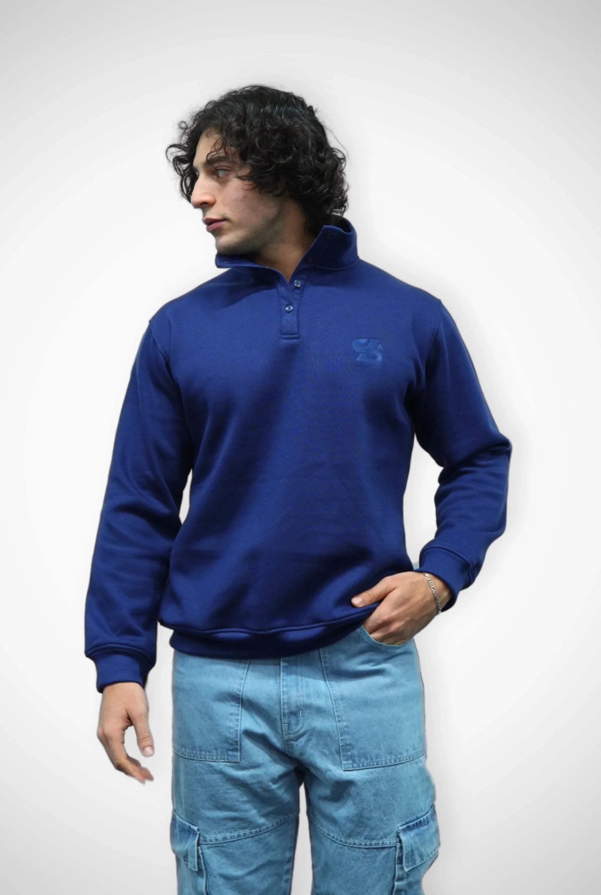 Unisex Signature Oversize High Neck Sweater