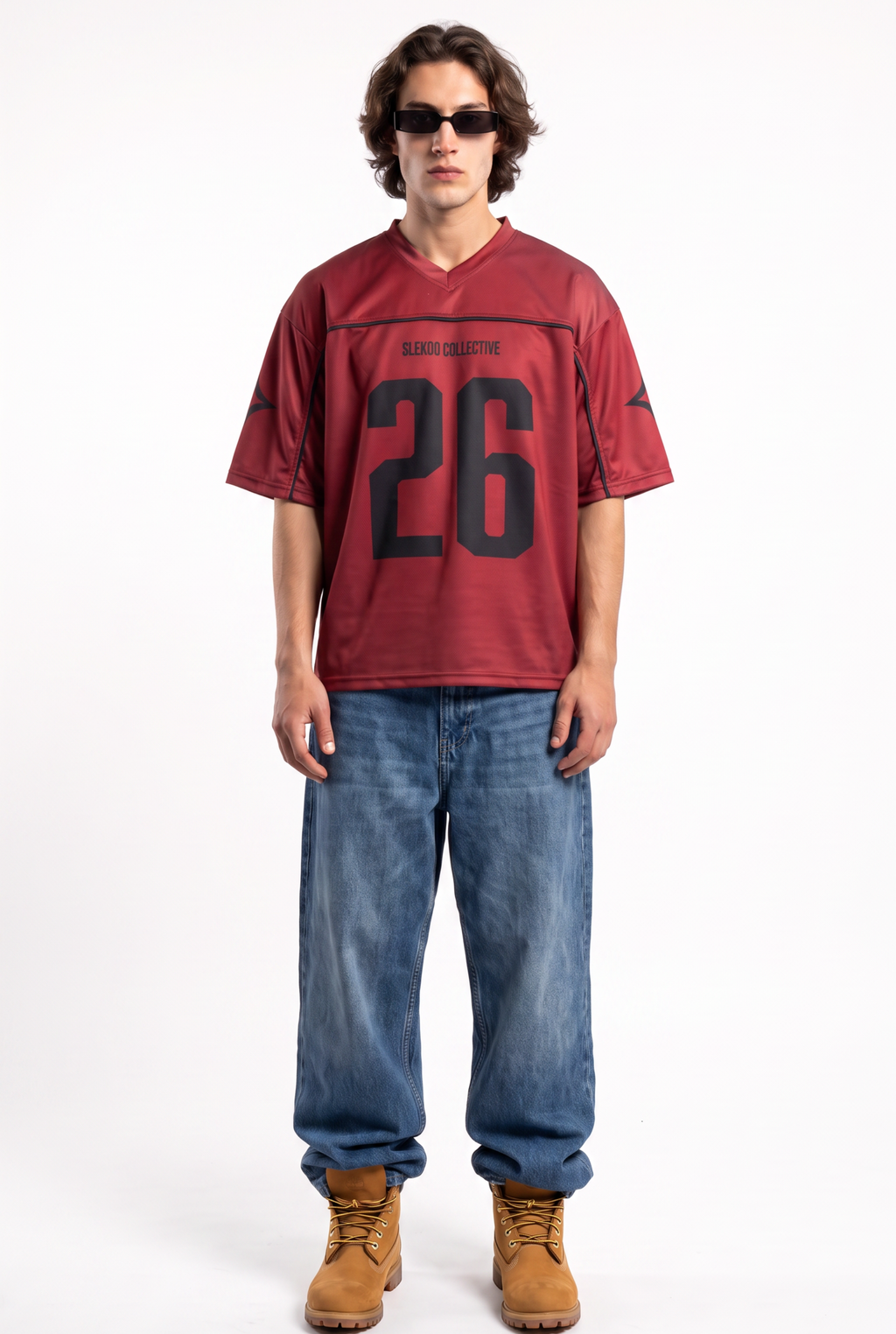 Collective 26 Deep Maroon Oversize Jersey