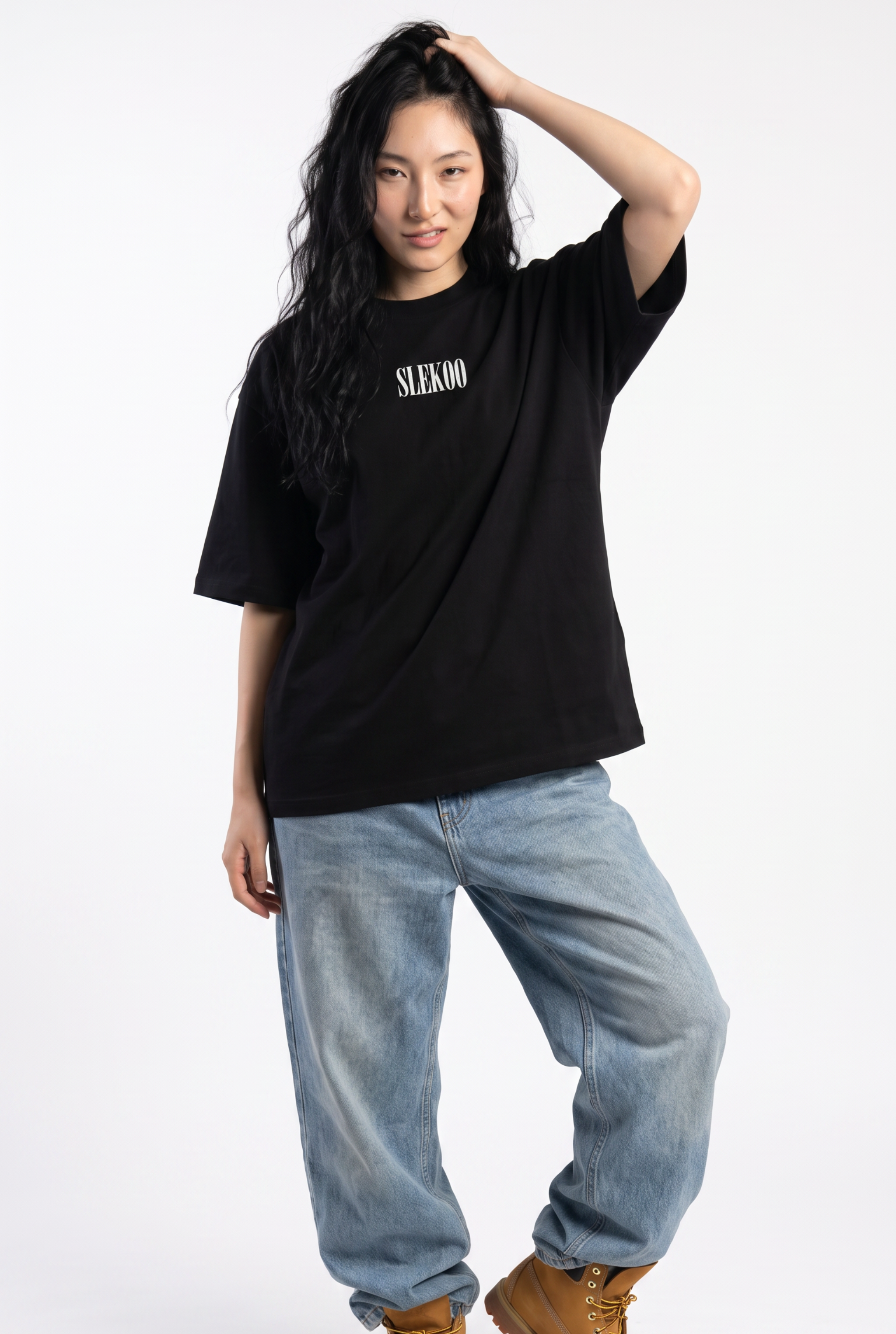 Eagle Black Unisex Oversize T-Shirt