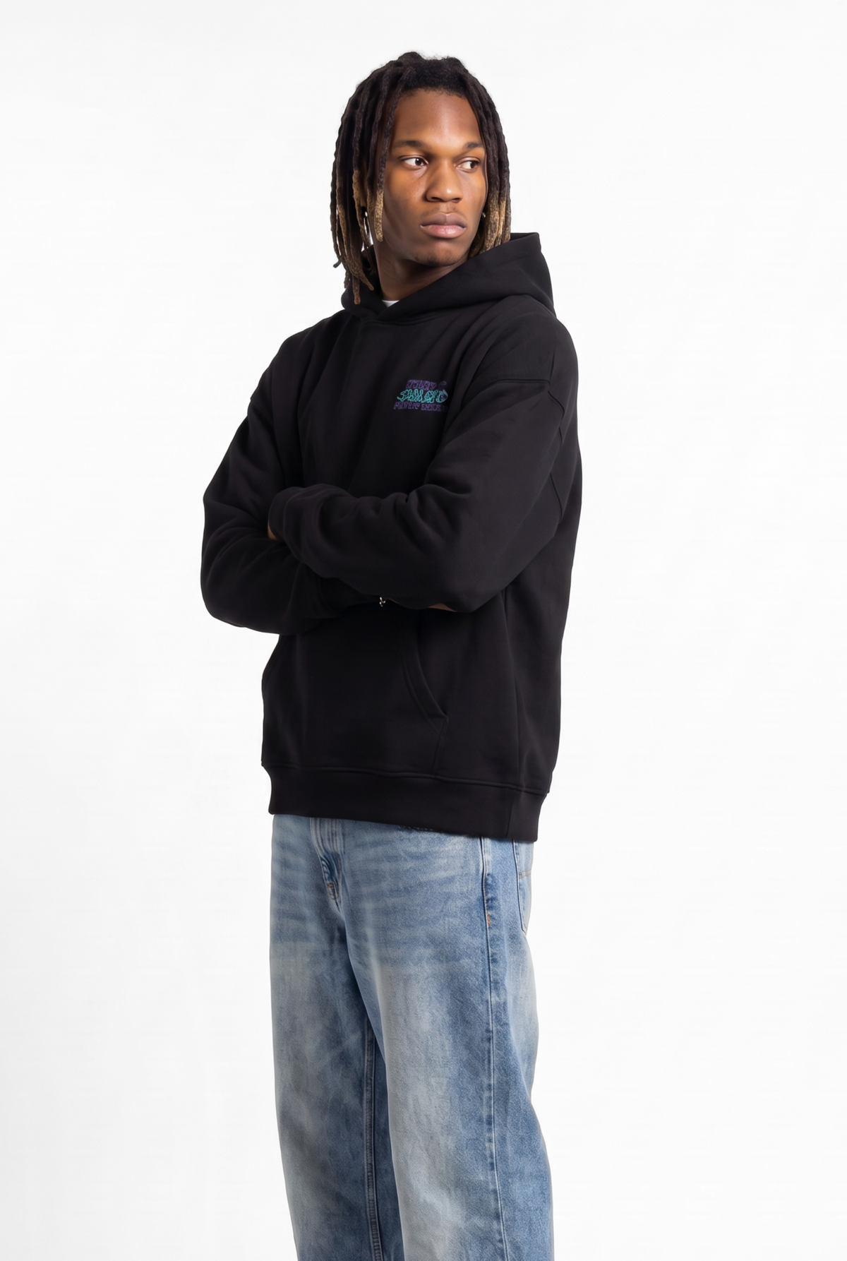 Self Inspired Black Unisex Oversize Hoodie