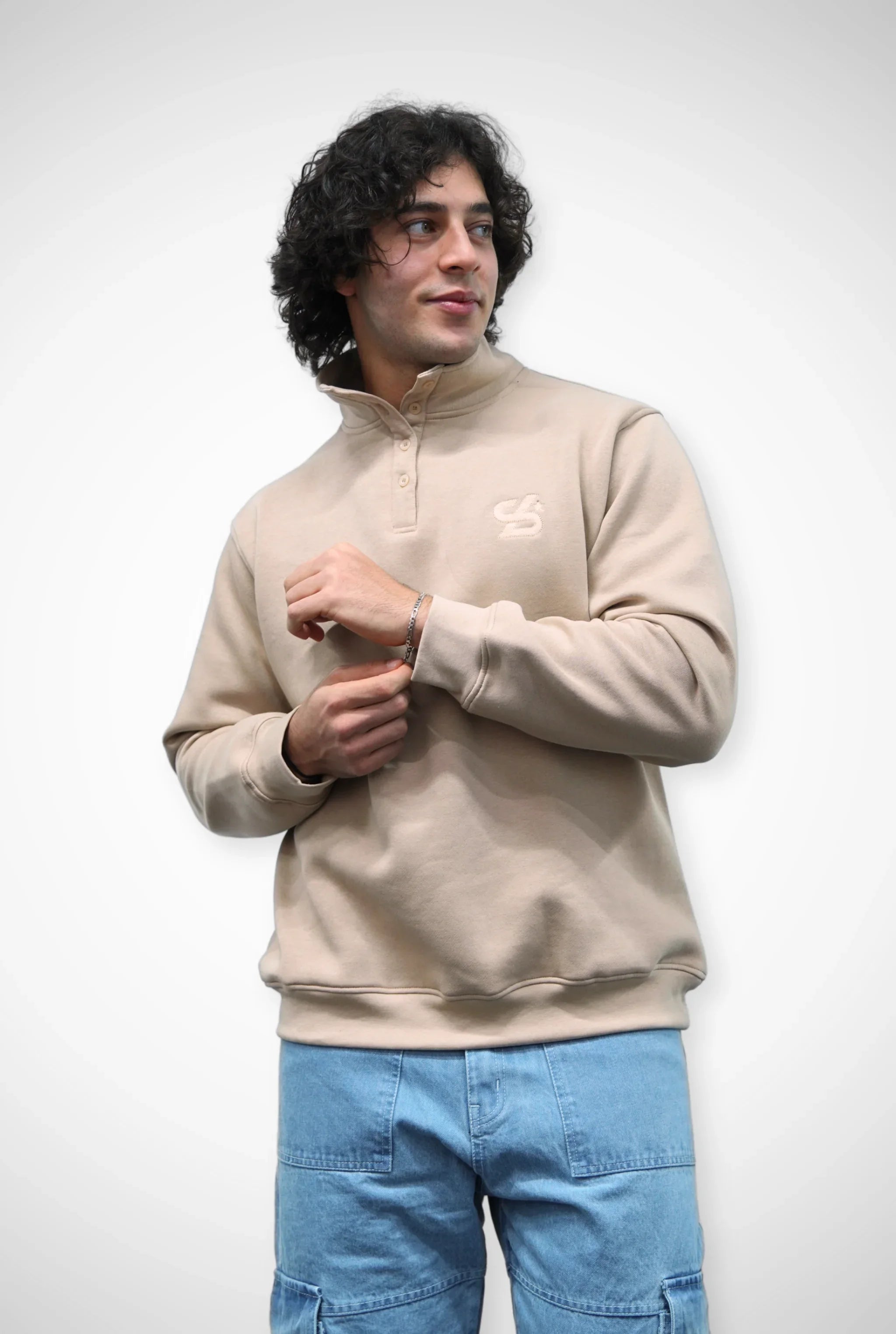 Unisex Signature Oversize High Neck Sweater