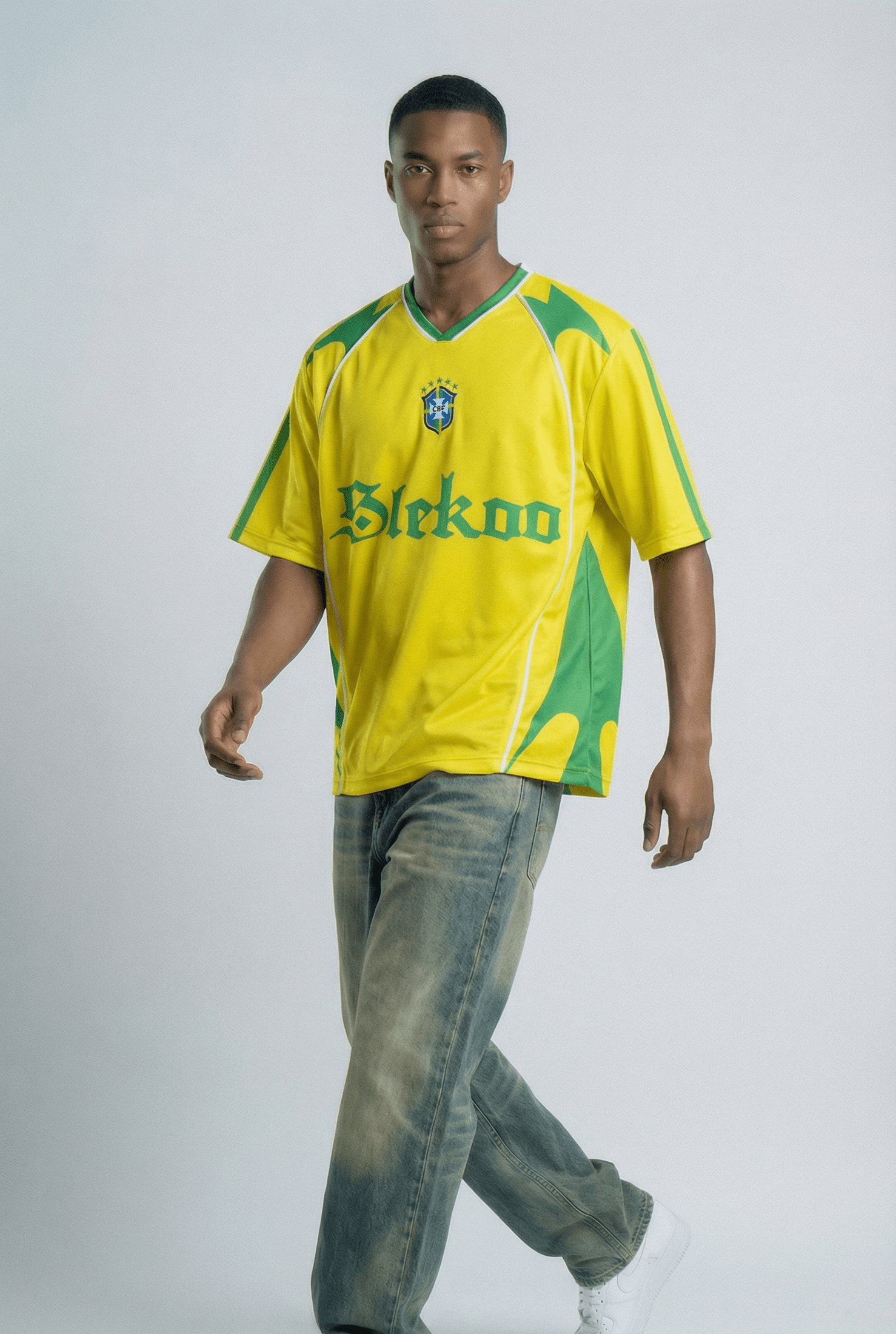 Brazil Inspired Oversize Jersey