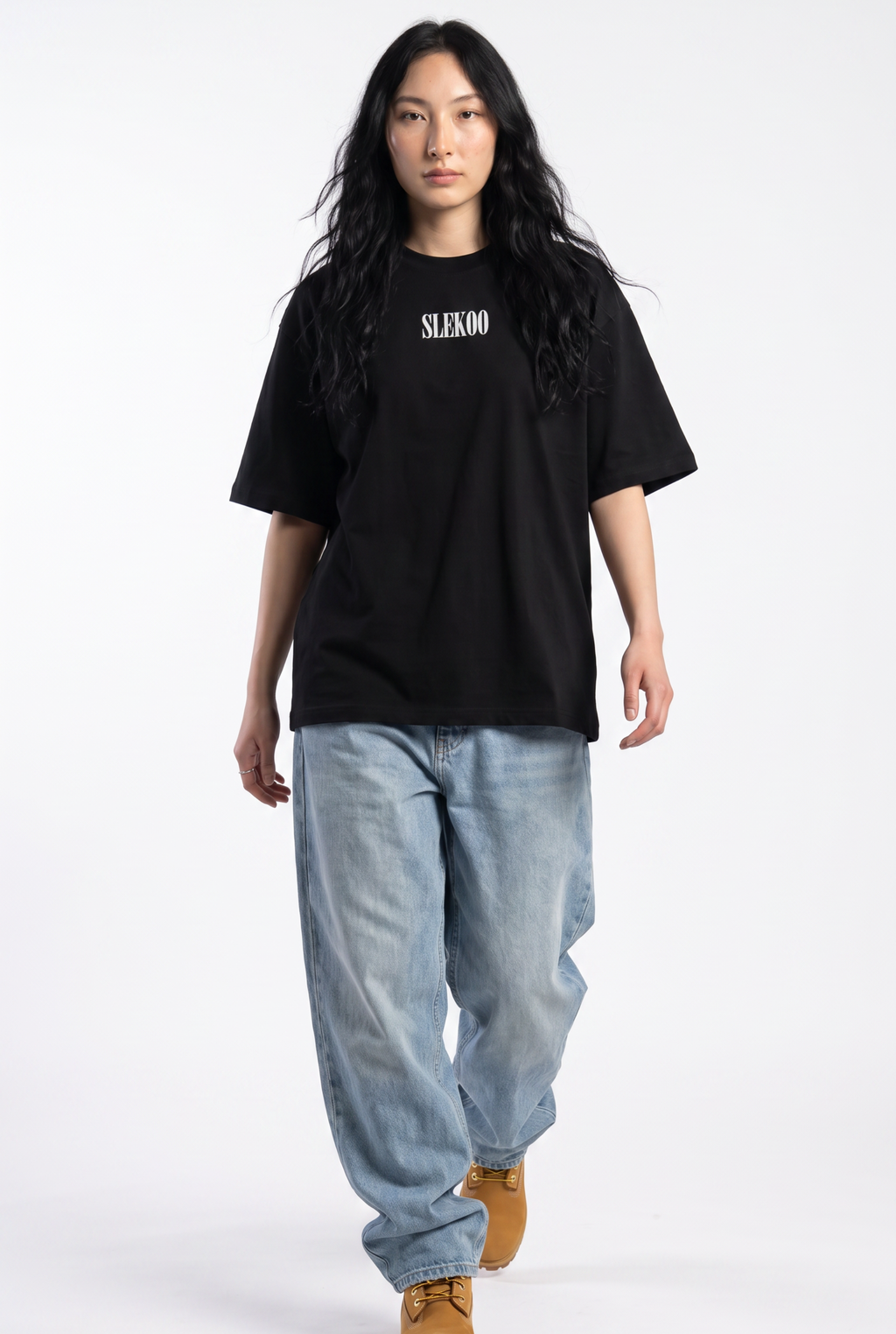 Eagle Black Unisex Oversize T-Shirt