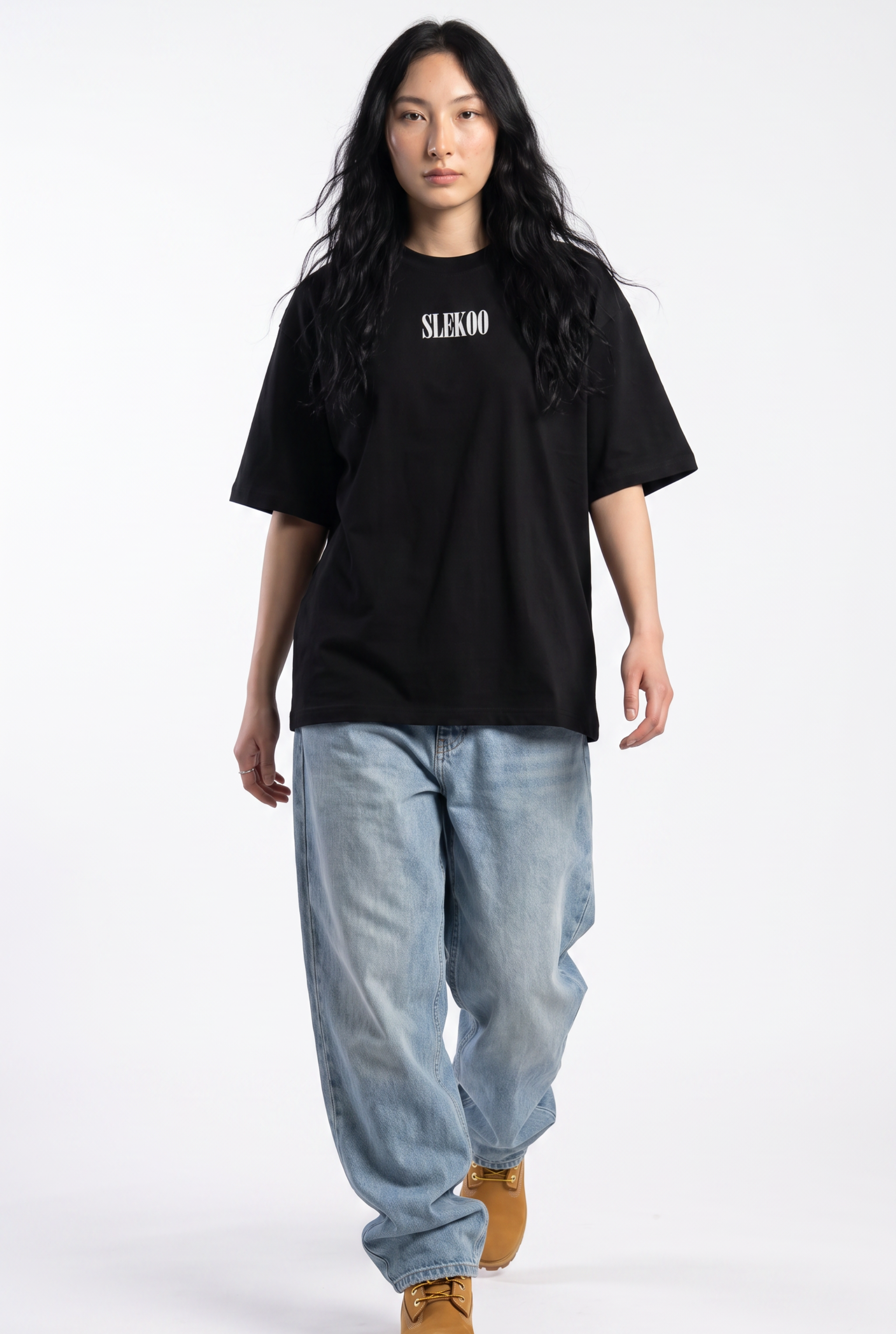 Eagle Black Unisex Oversize T-Shirt