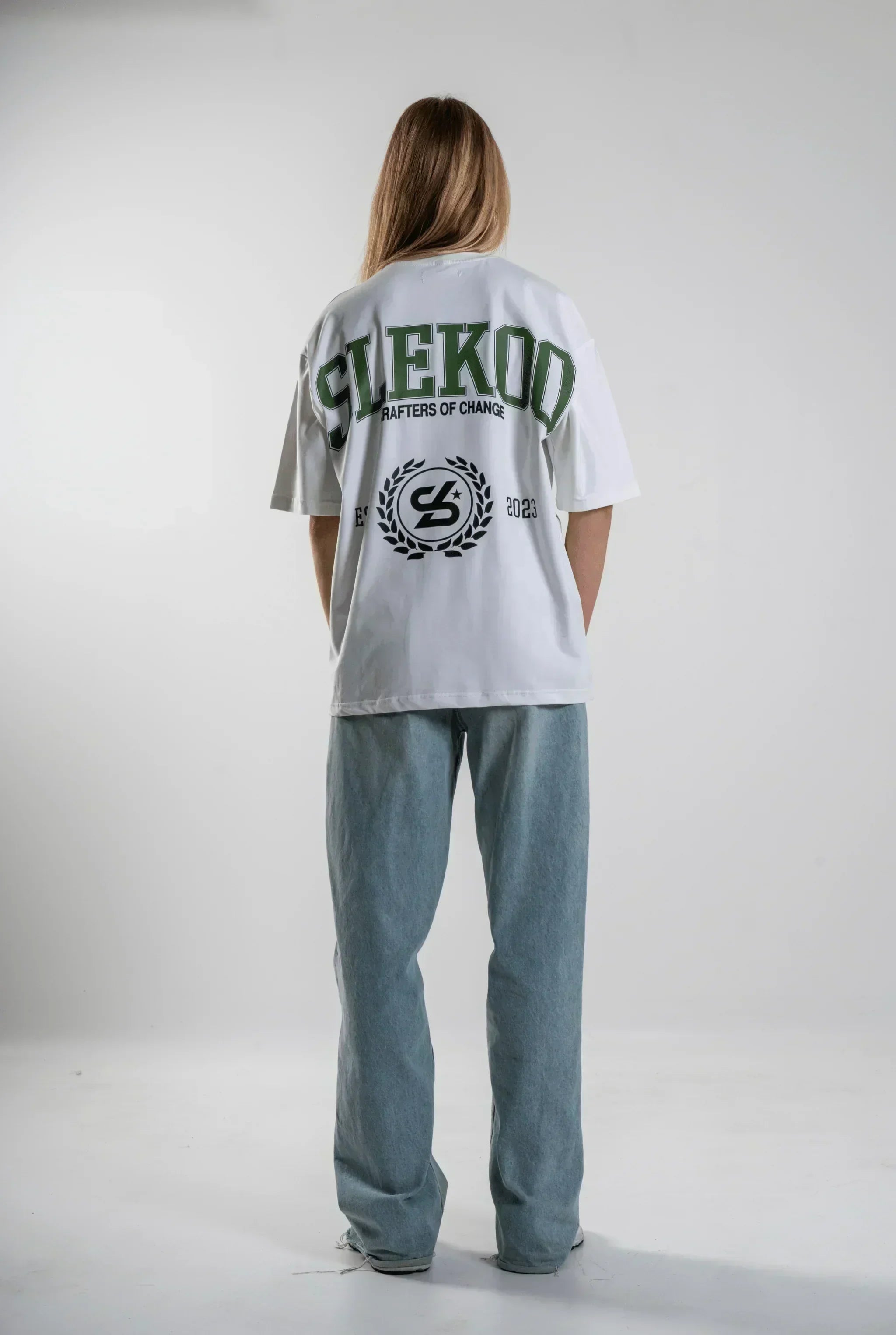 Unisex Slekoo White Crafters T-shirt