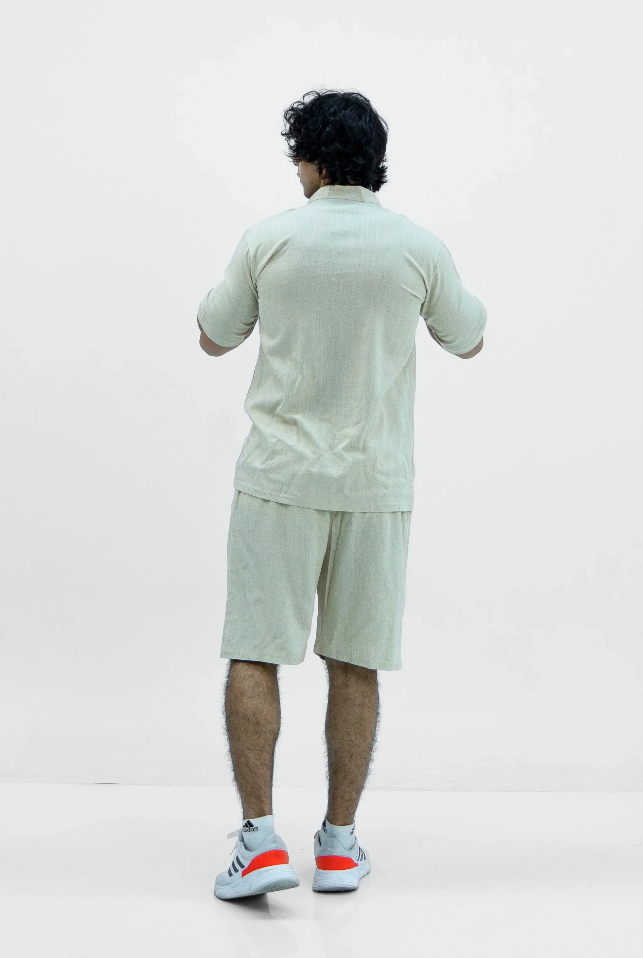 Men S25 Linen Shirt & Shorts Set