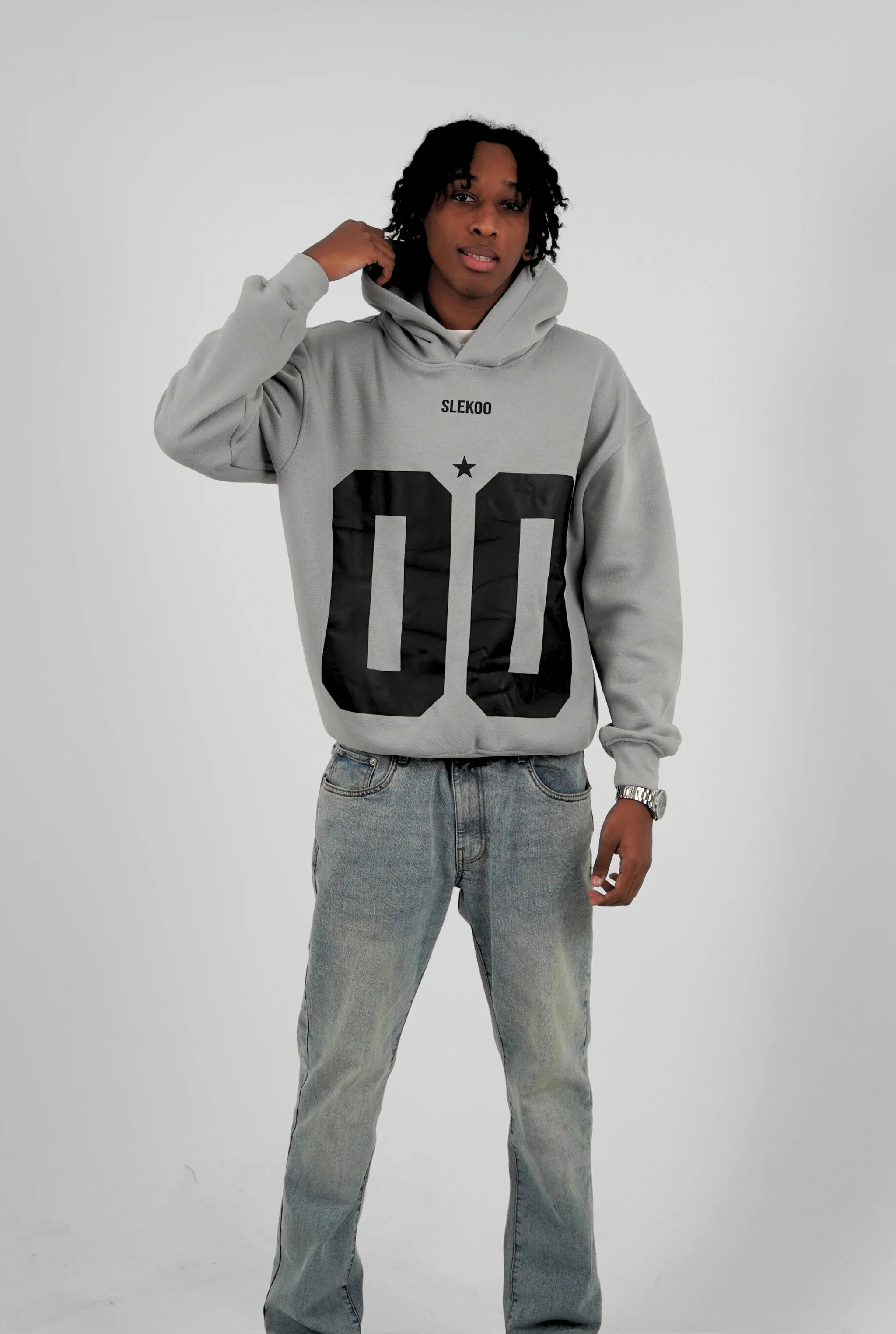 Unisex All-Stars Oversize Hoodie Steel Gray Edition