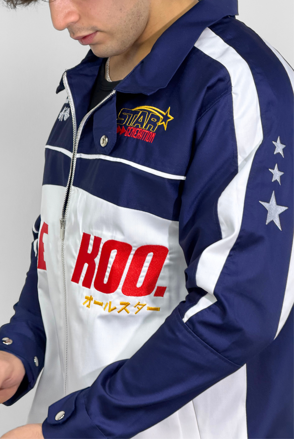 Unisex All-Stars Racing Jacket Navy Blue Edition