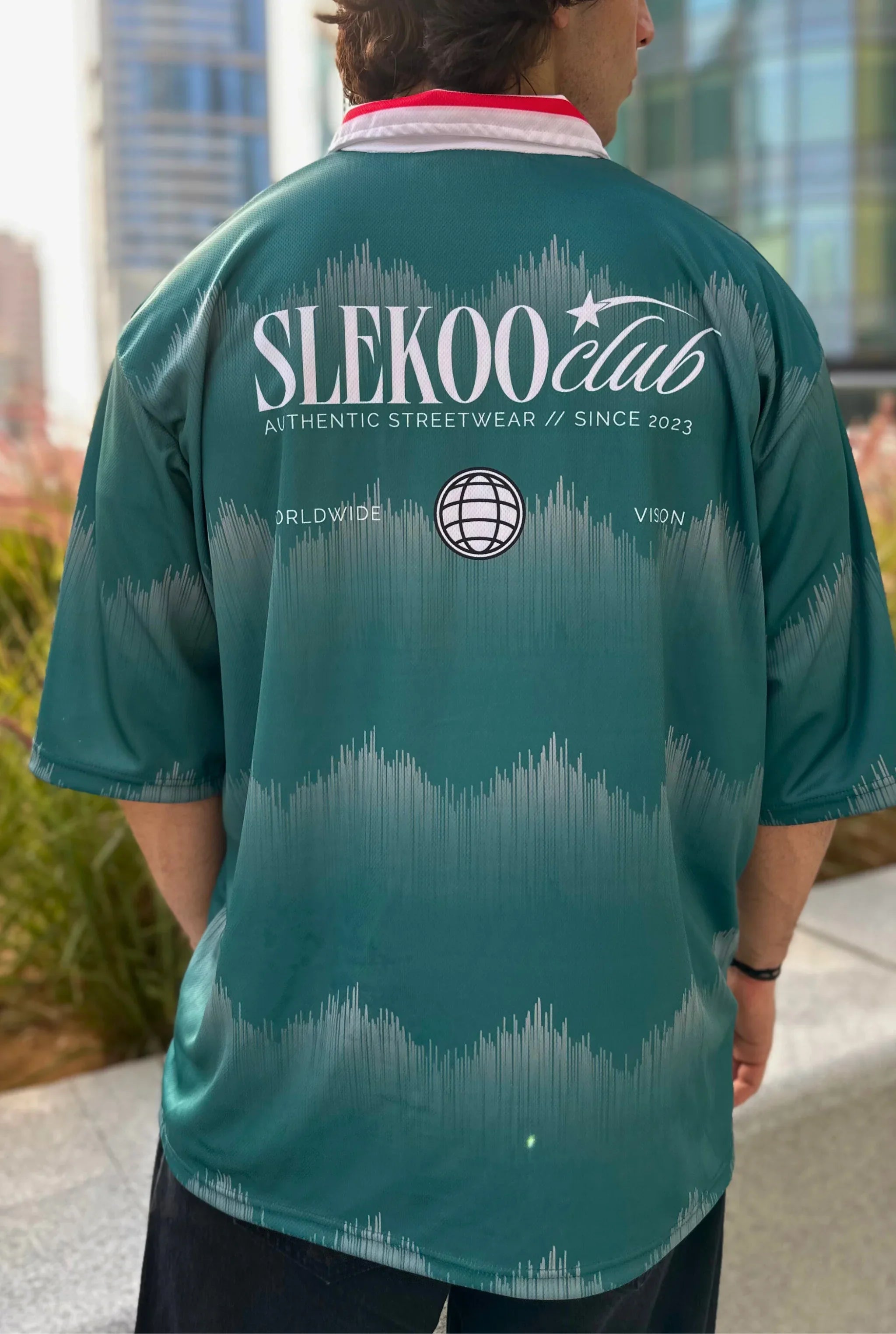 Unisex Slekoo Club Polo Oversize Jersey Teal Edition