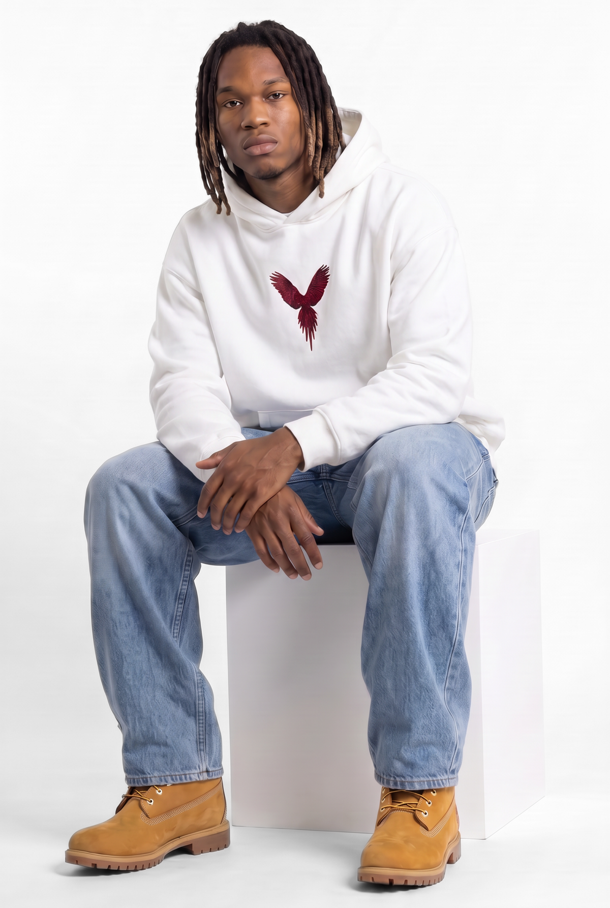 Loyalty White Unisex Oversize Hoodie