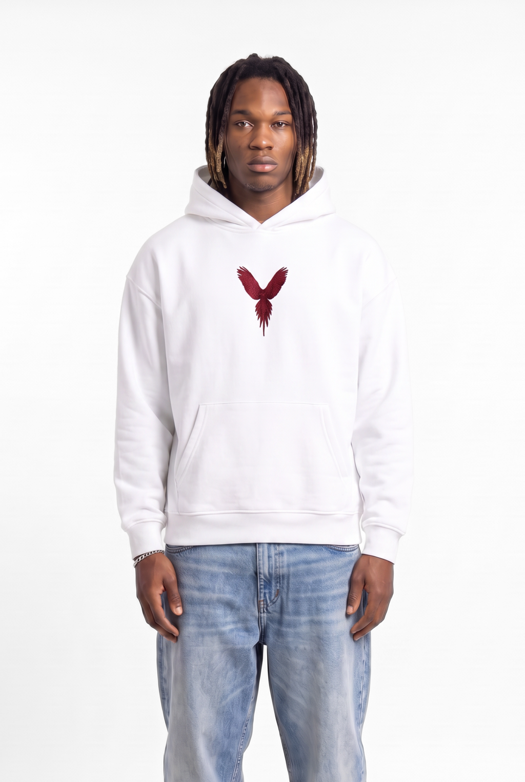 Loyalty White Unisex Oversize Hoodie