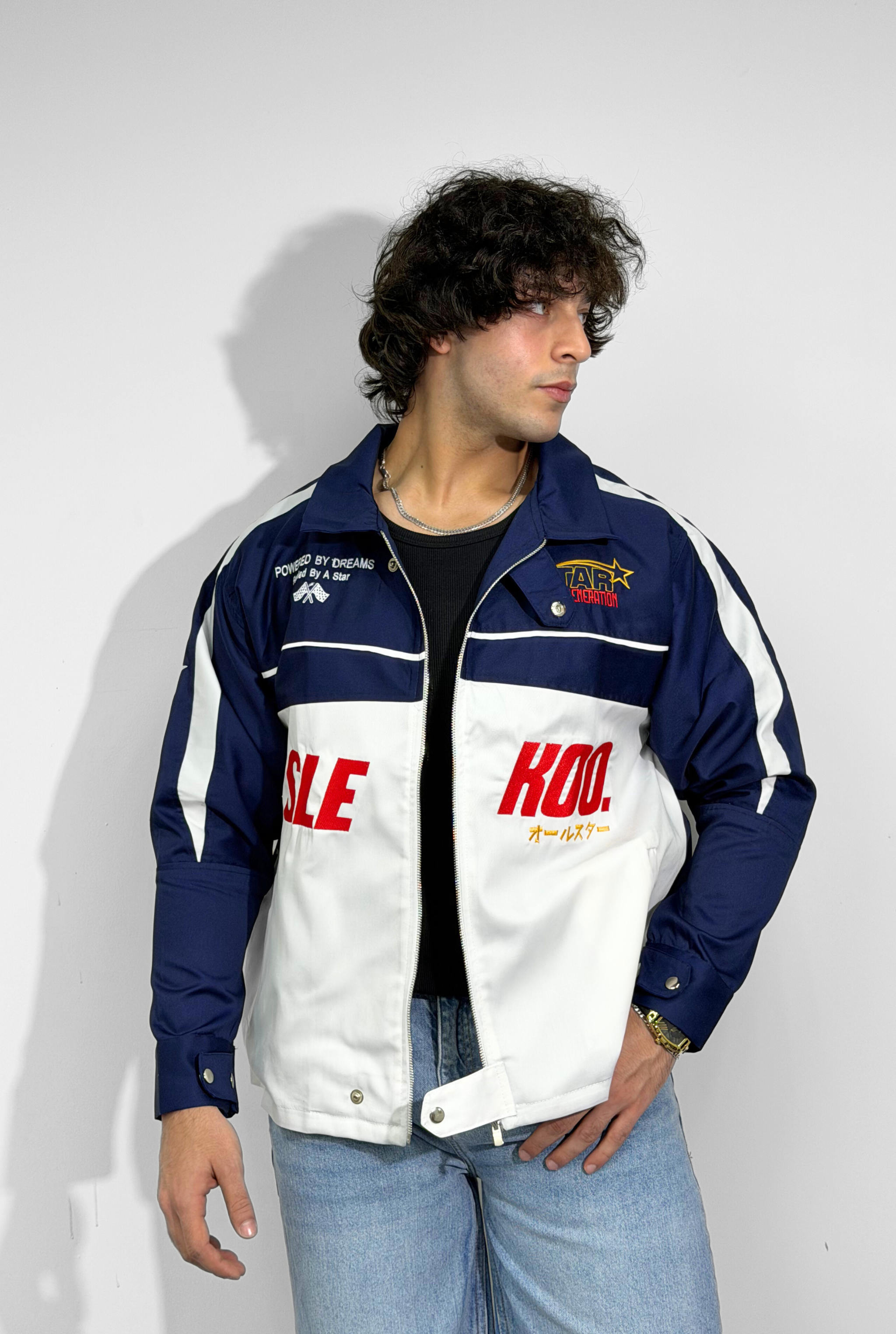 Unisex All-Stars Racing Jacket Navy Blue Edition