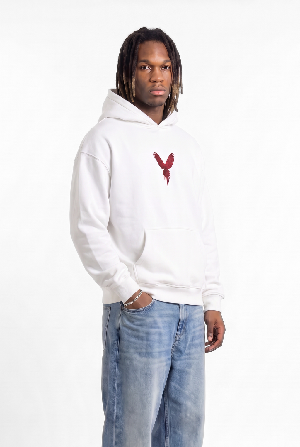 Loyalty White Unisex Oversize Hoodie