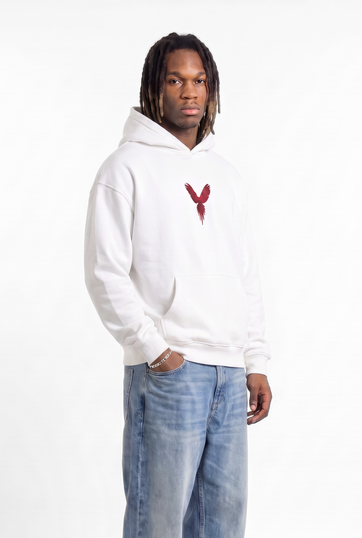 Loyalty White Unisex Oversize Hoodie
