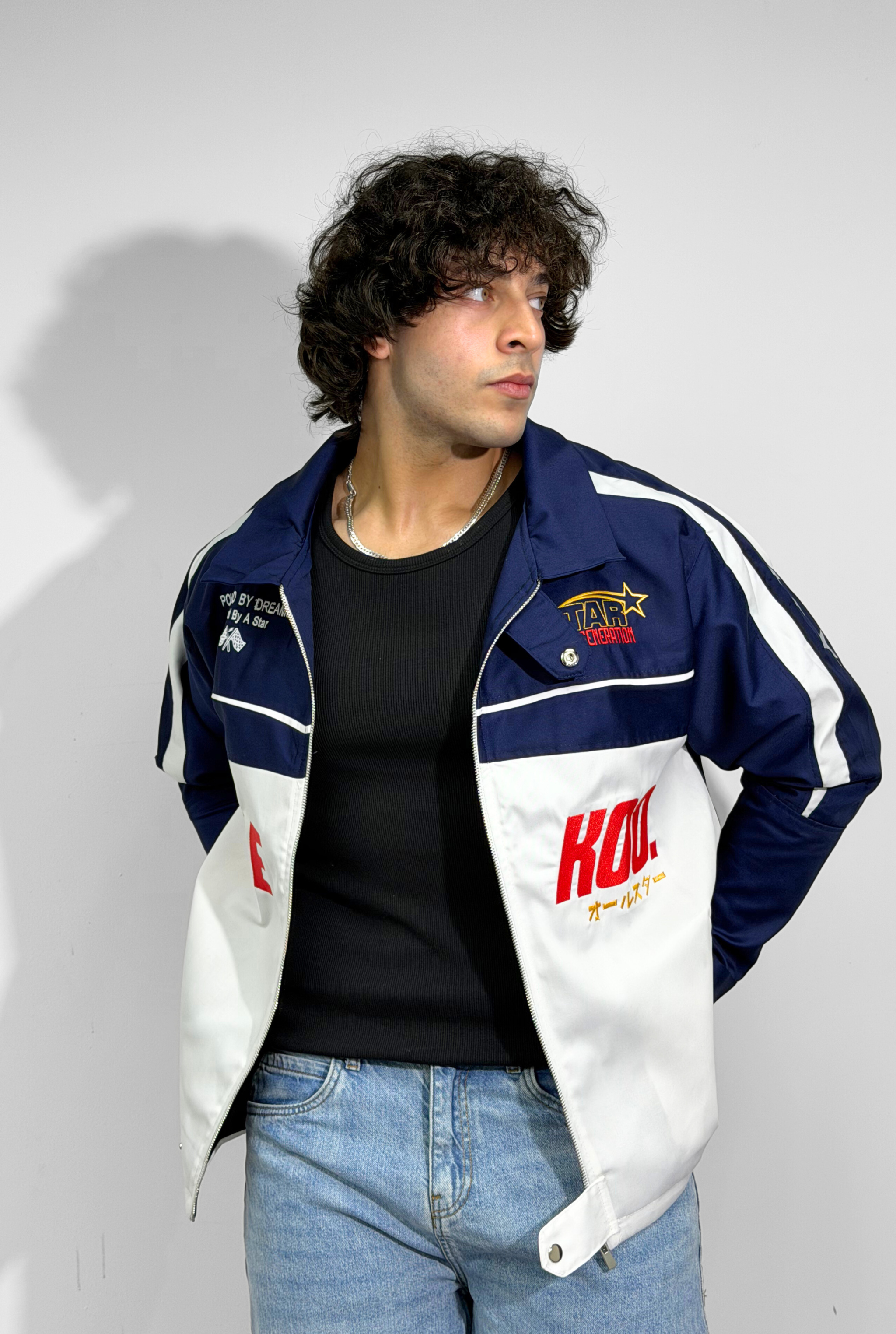 Unisex All-Stars Racing Jacket Navy Blue Edition