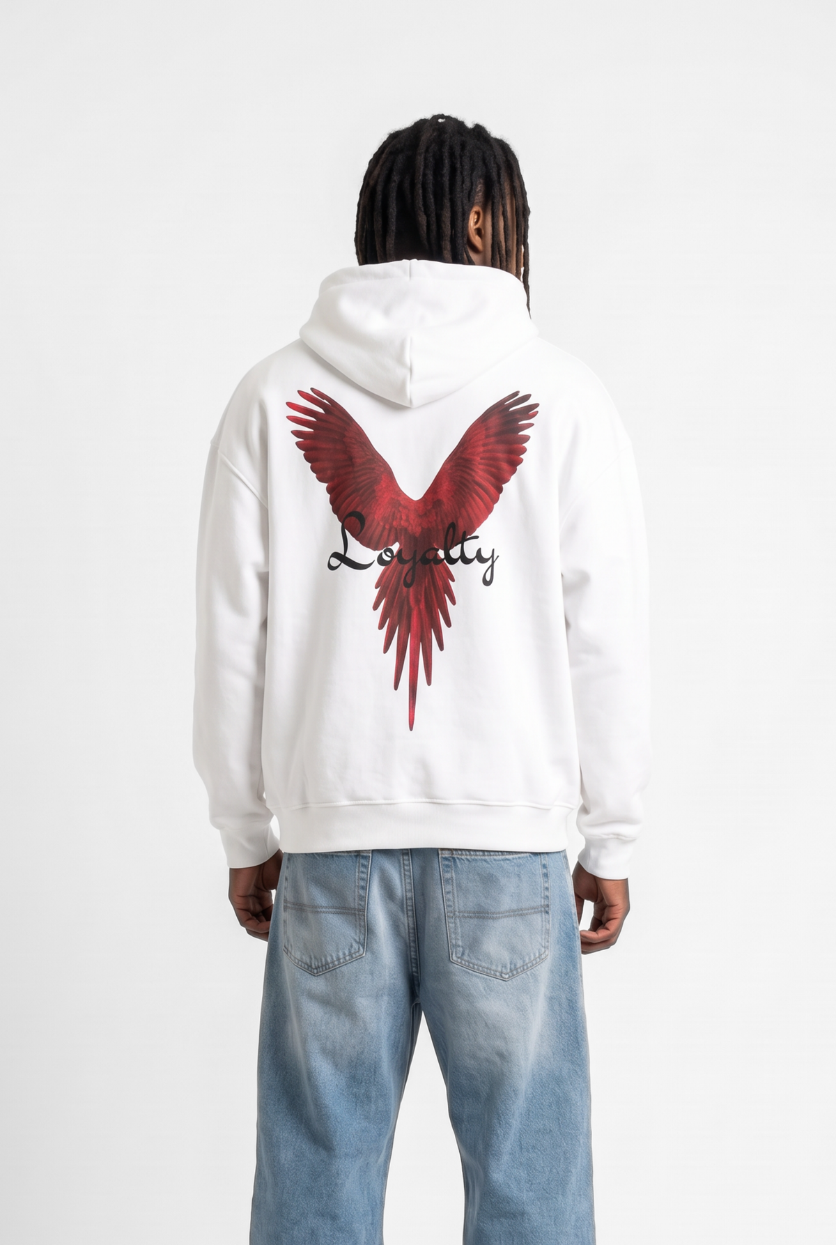 Loyalty White Unisex Oversize Hoodie
