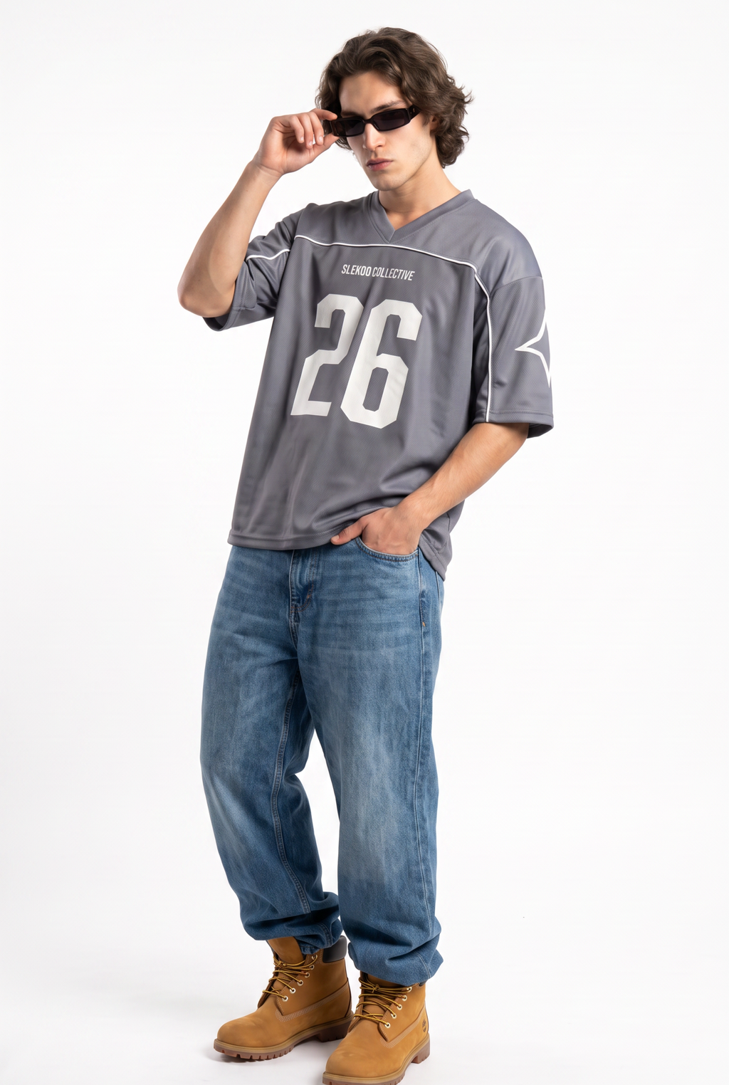 Collective 26 Icy Silver Oversize Jersey