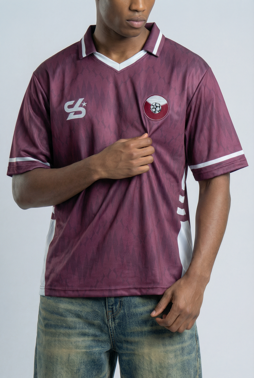 Qatar Inspired Oversize Jersey