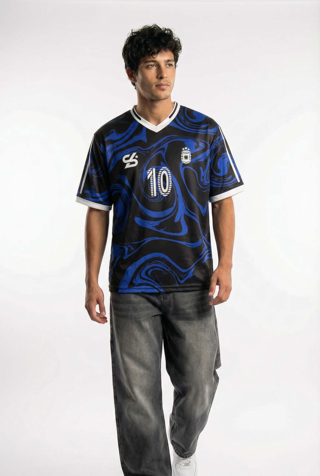 Black Edition Argentina Inspired Oversize Jersey