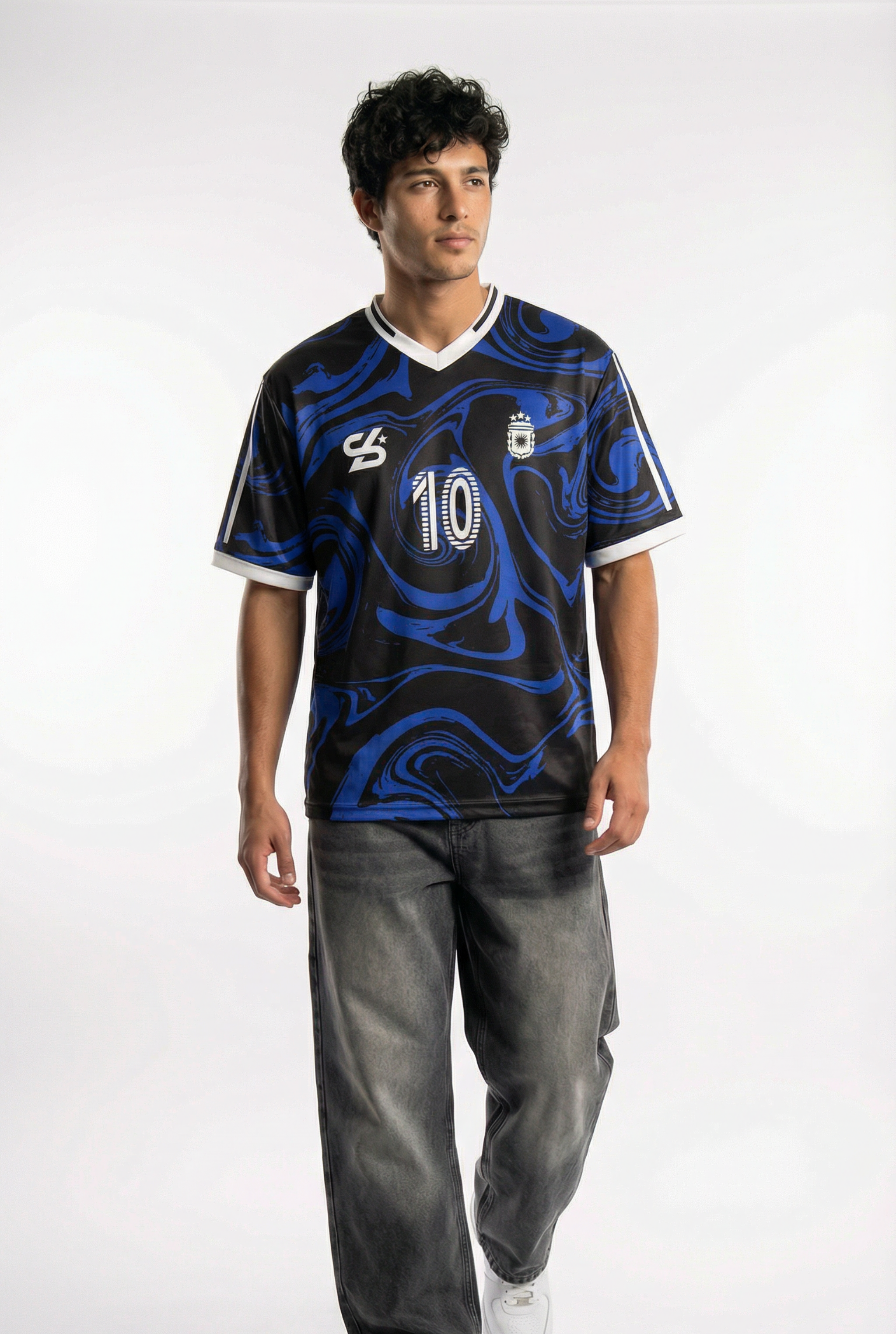 Black Edition Argentina Inspired Oversize Jersey